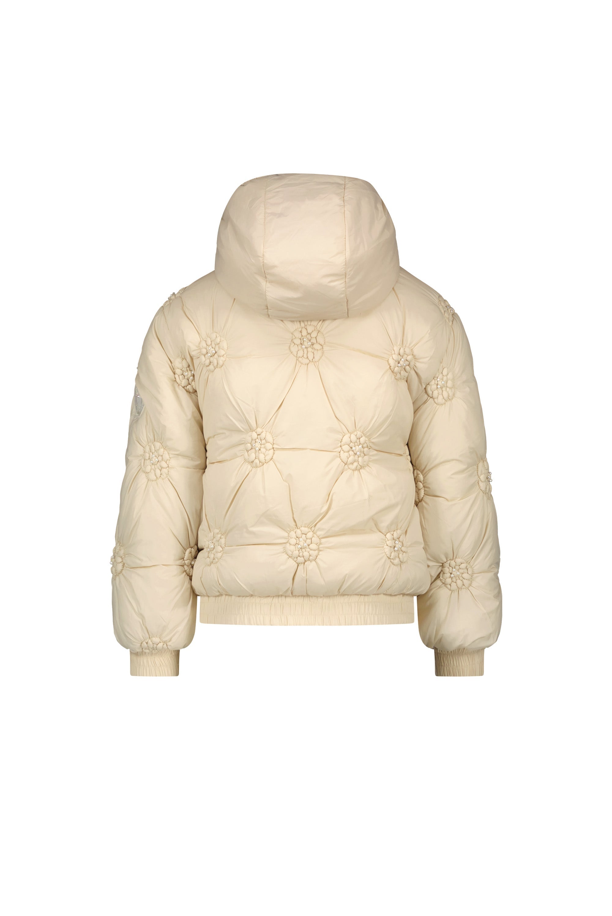 LE CHIC ♥ BARDOT ♥ quilted flowers coat *Oatmeal Elite*