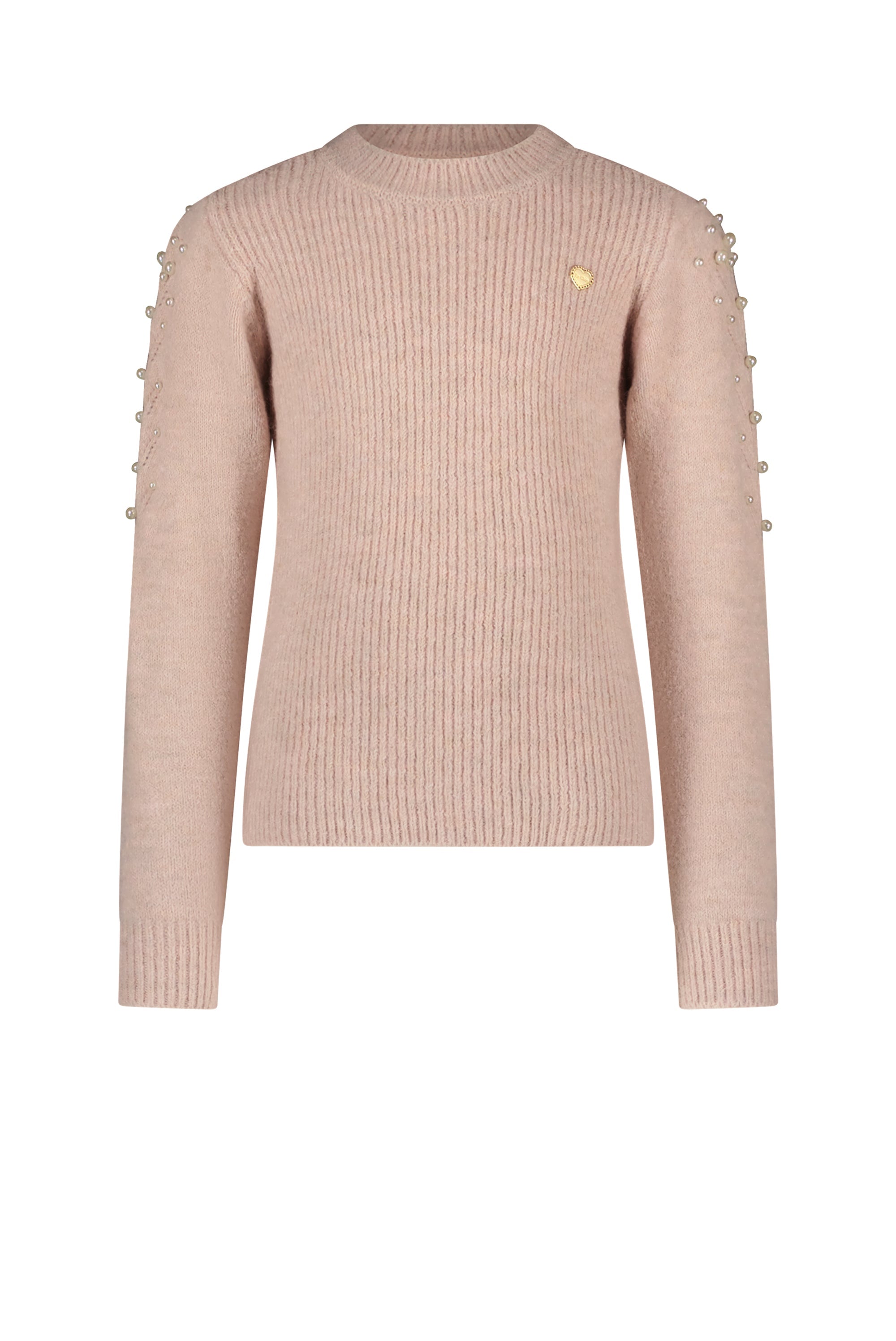 ♥ OKIDO ♥ knit & pearls top *Rose Quartz*
