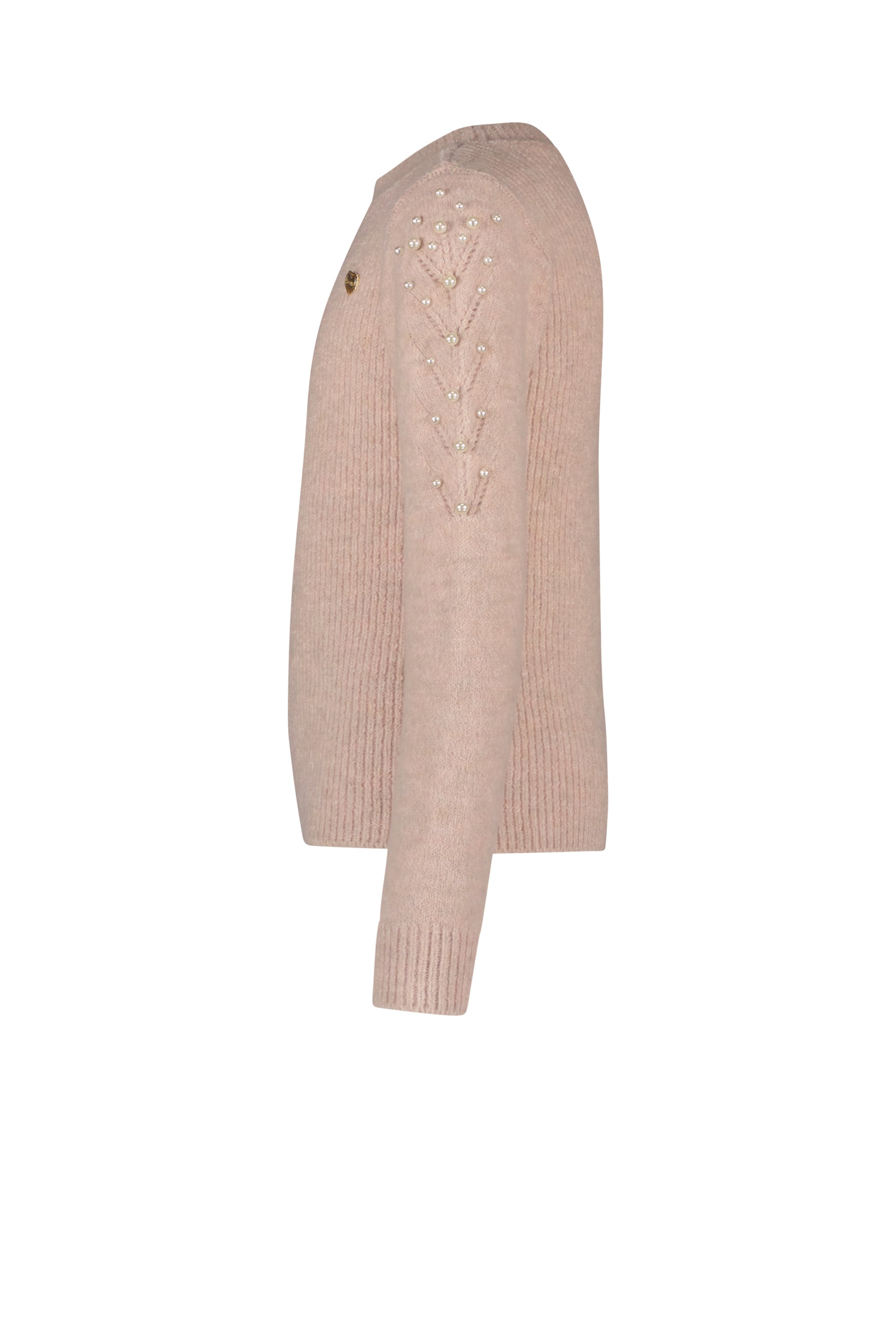 ♥ OKIDO ♥ knit & pearls top *Rose Quartz*