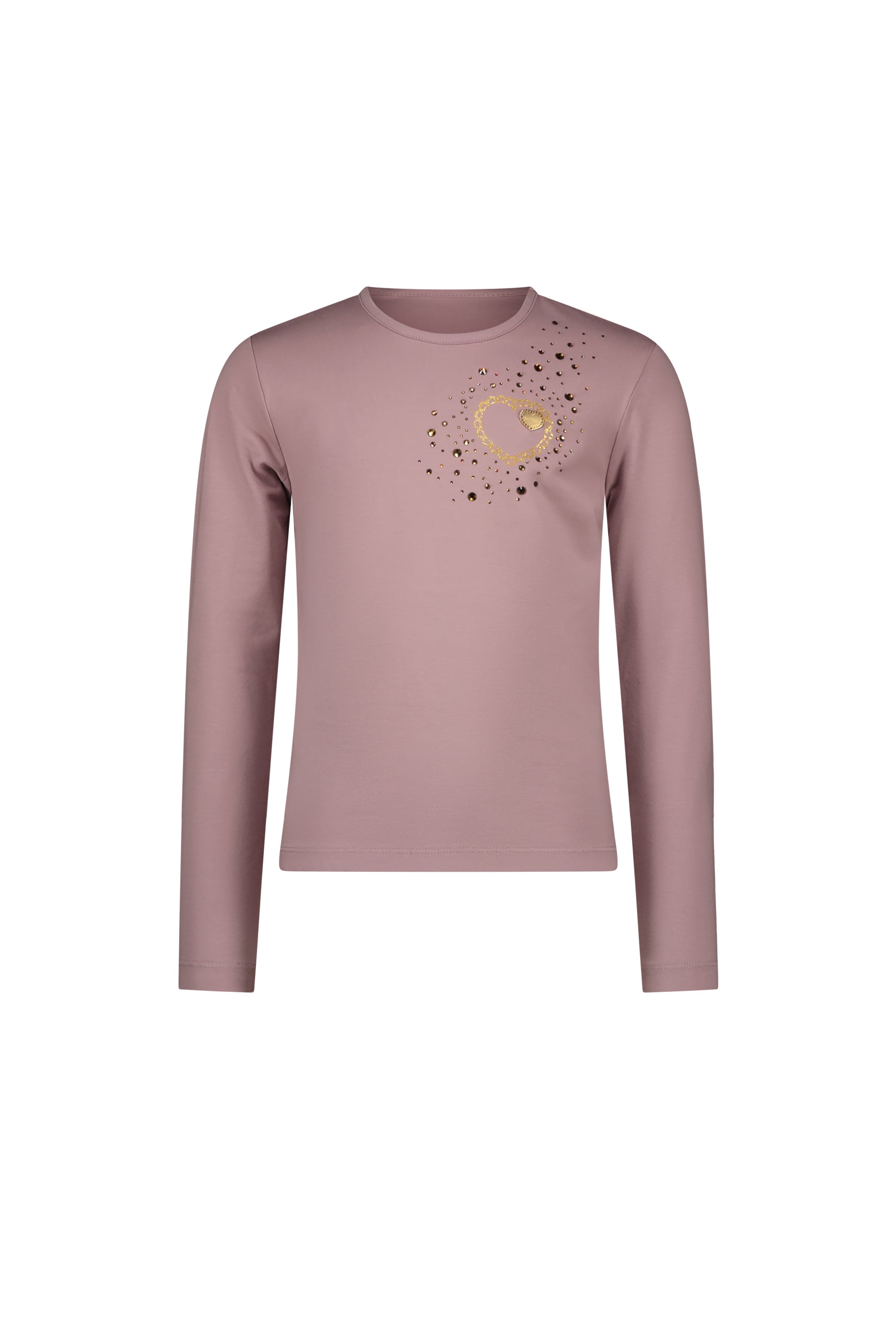 ♥ NORMA ♥ rhinestone heart T-shirt *Sweet Plums*