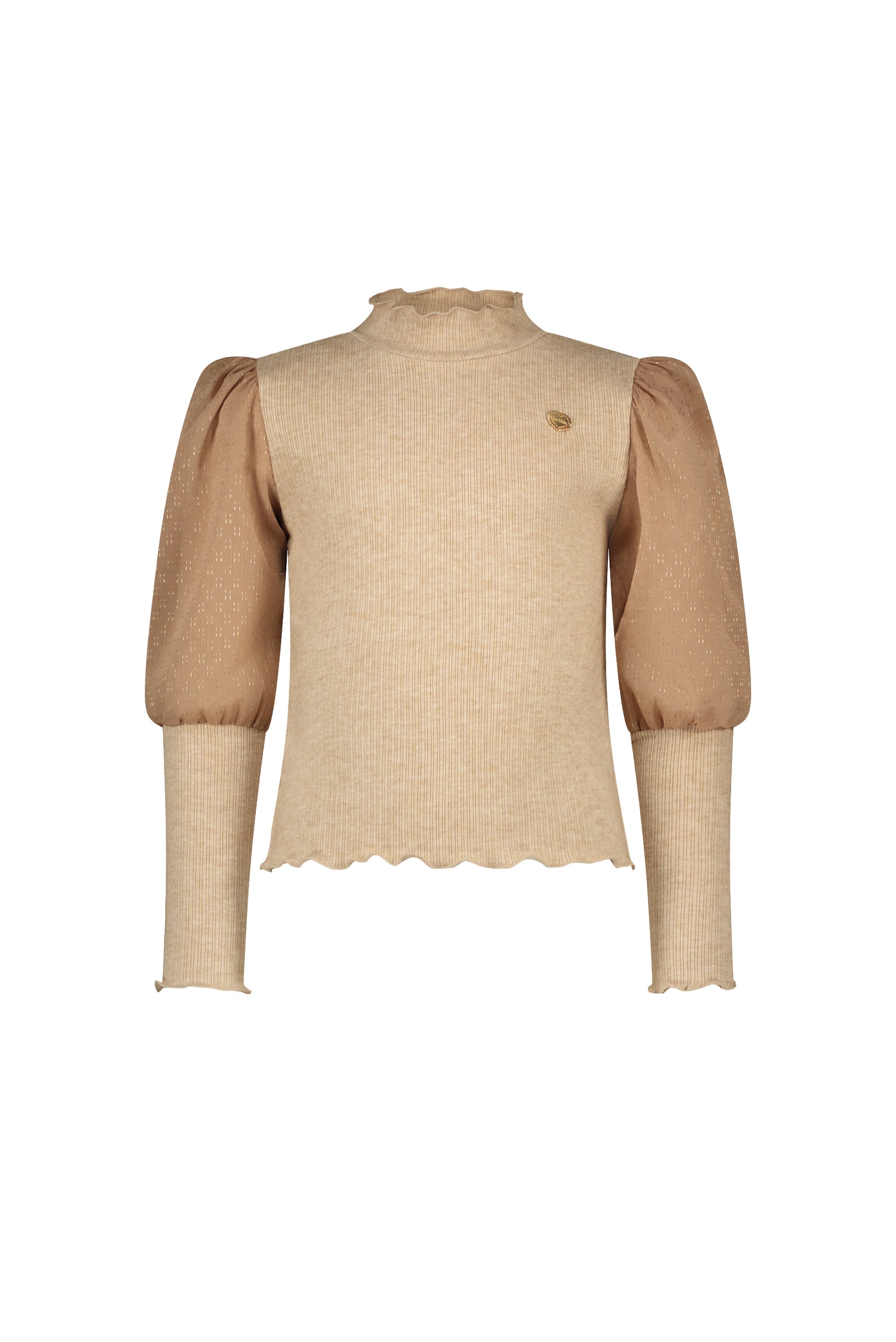 ♥ NOXNU ♥ soft knit & voile top *Cute Cortado*