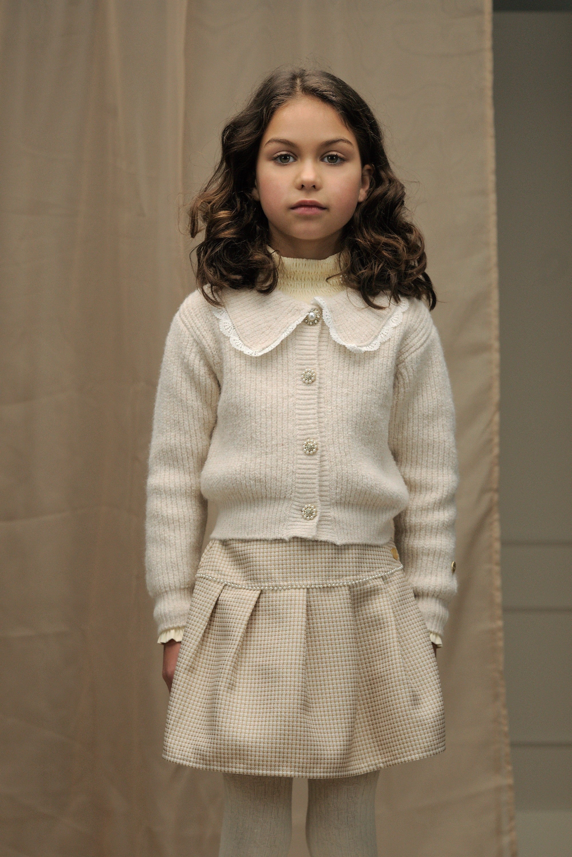 ♥ TOTTY ♥ tweed-look skirt *Fête du Champagne*