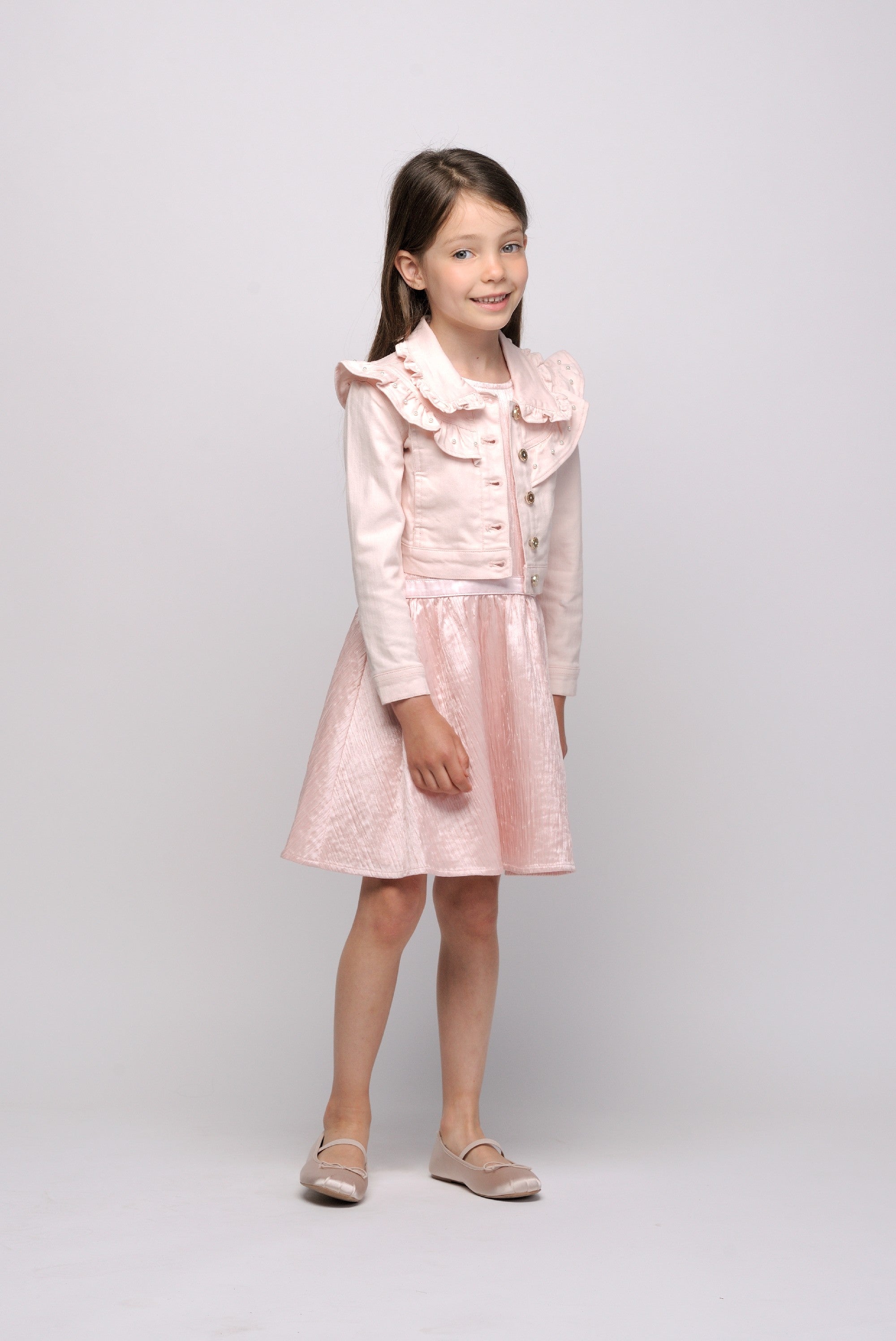 Le Chic  ♥ALYSUM♥ ruffle denim jacket *Pinky Promise*