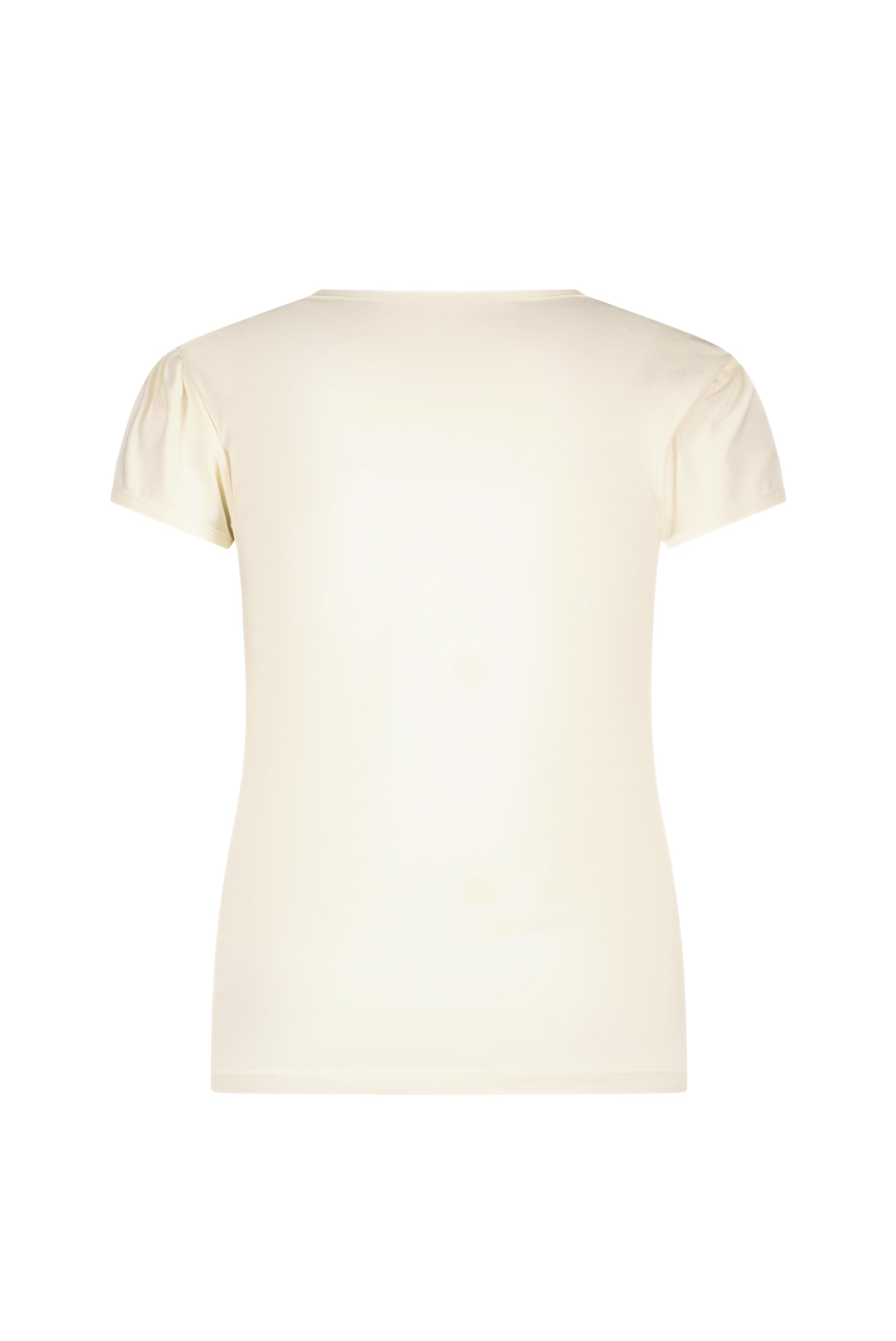Le Chic ♥NOMMY♥ T-Shirt mit Folie und Steinen *Perlmutt-Elfenbein*