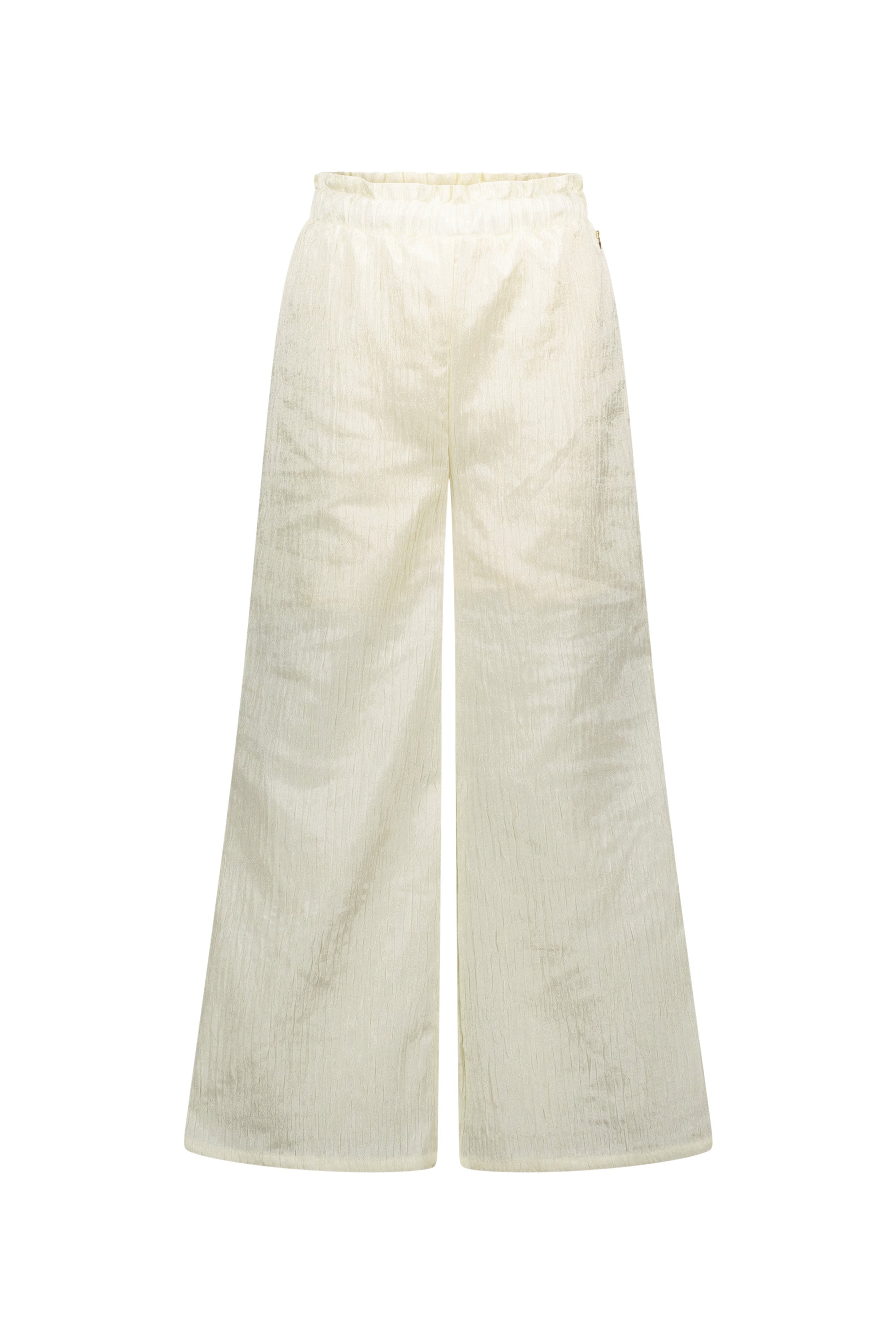 Le Chic  ♥DYROLA♥ crushed satin pants *Dreamy Creamy*