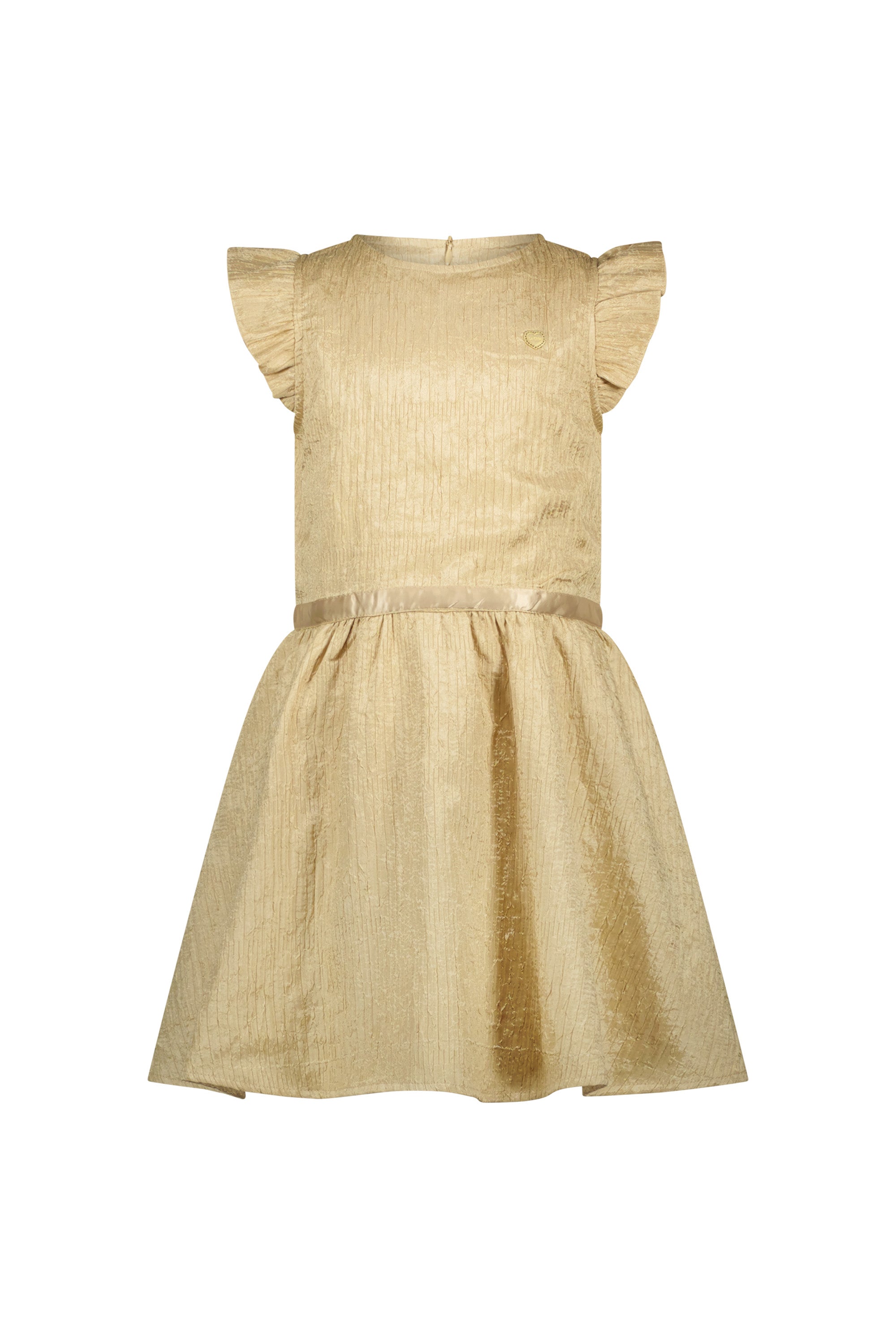Le Chic  ♥SYMIRA♥ crushed satin dress *Gold Rush*