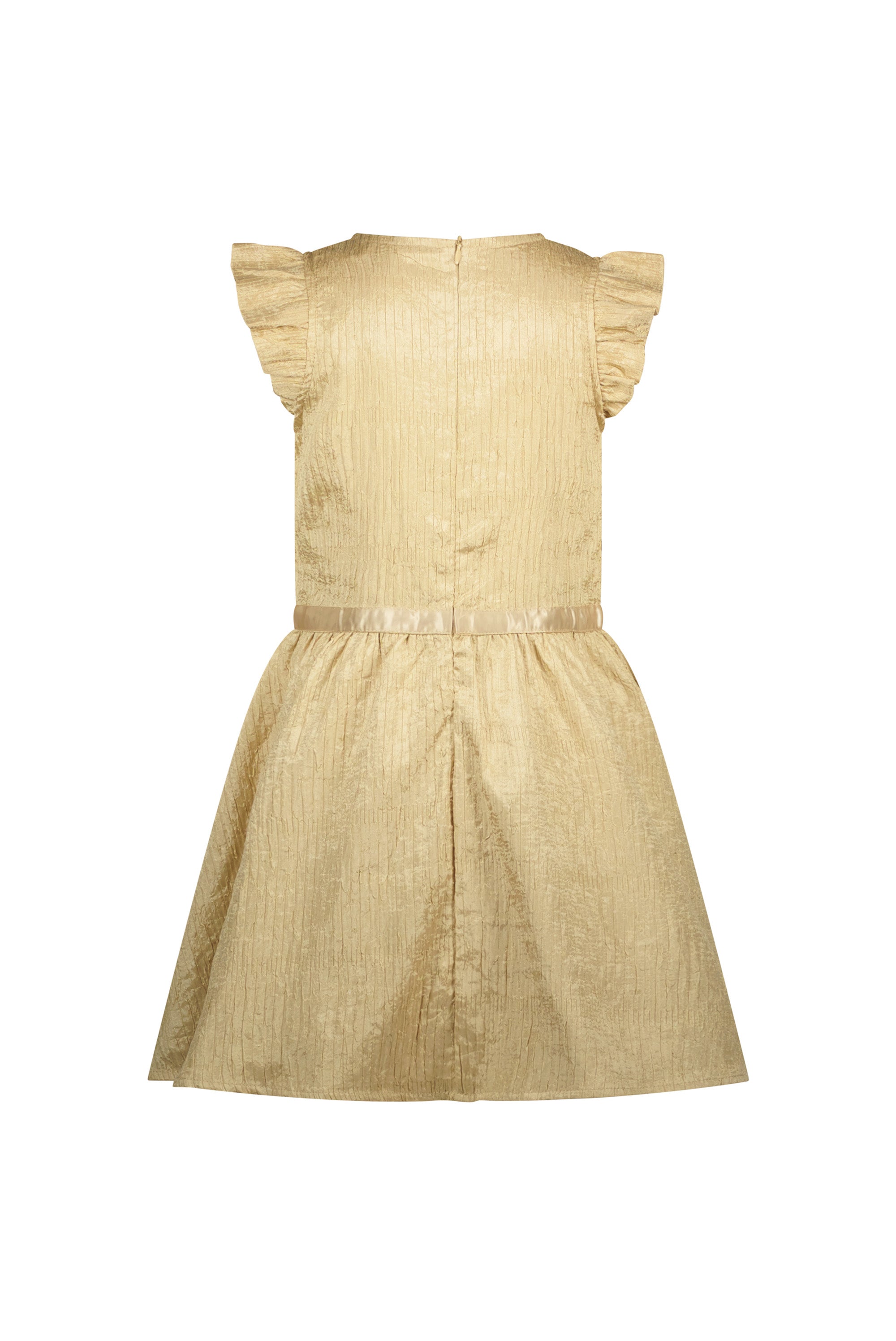 Le Chic  ♥SYMIRA♥ crushed satin dress *Gold Rush*