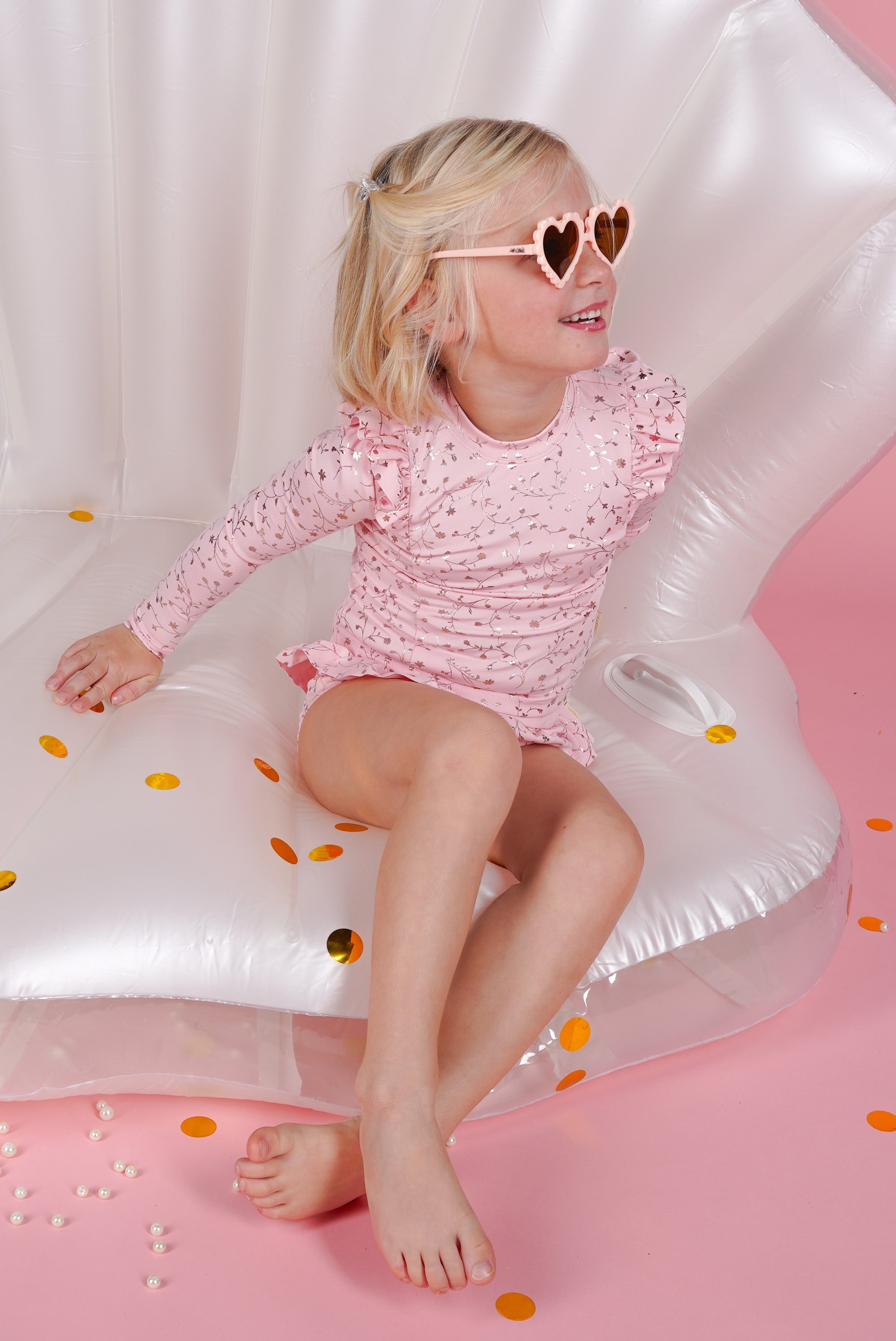 Le Chic ♥ZOÉ♥ 2-piece swim set &amp; sunglasses *Cotton Candy*