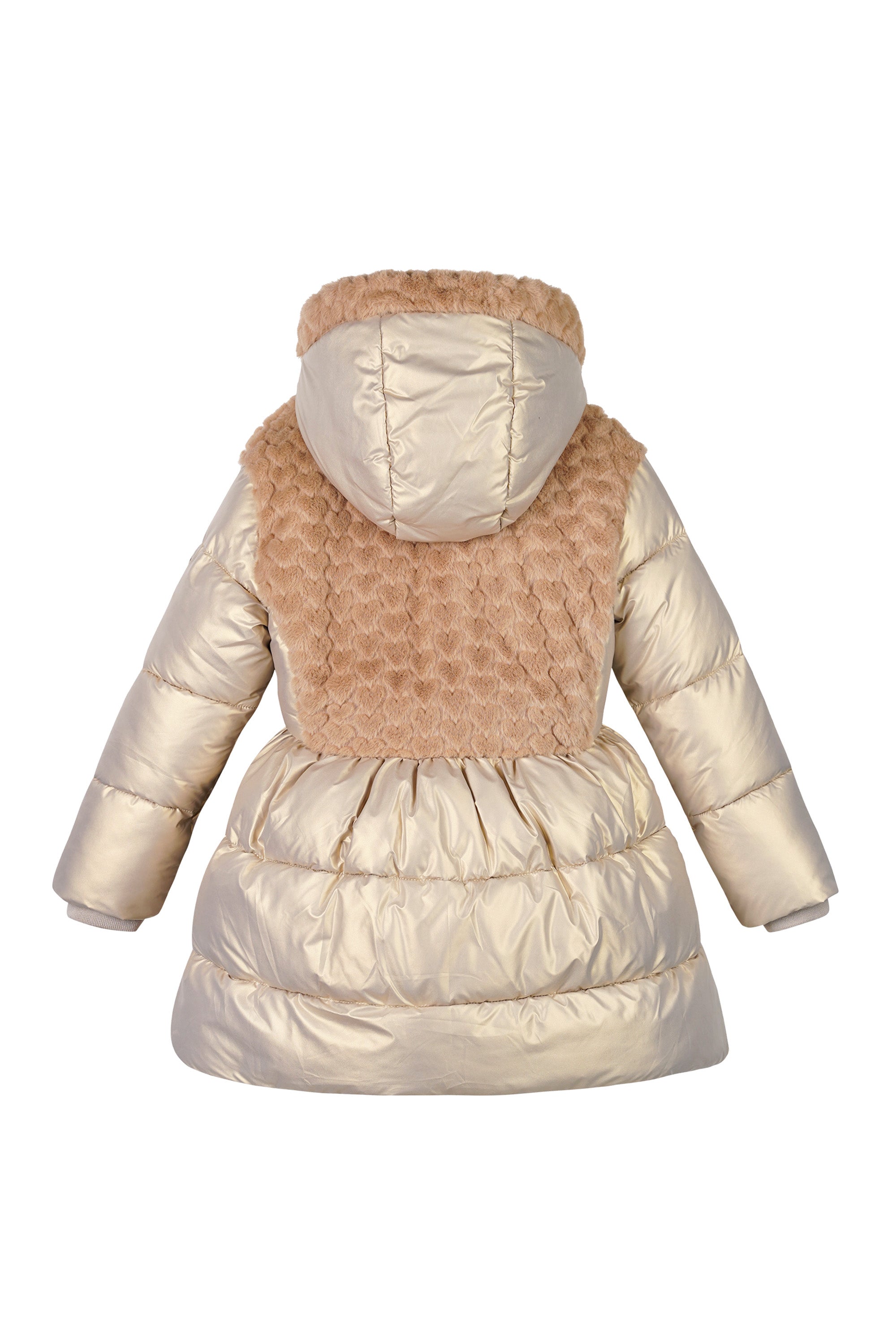 Le Chic ♥ Bloom ♥ Winterjas Met Bont-Lijf *Beige*