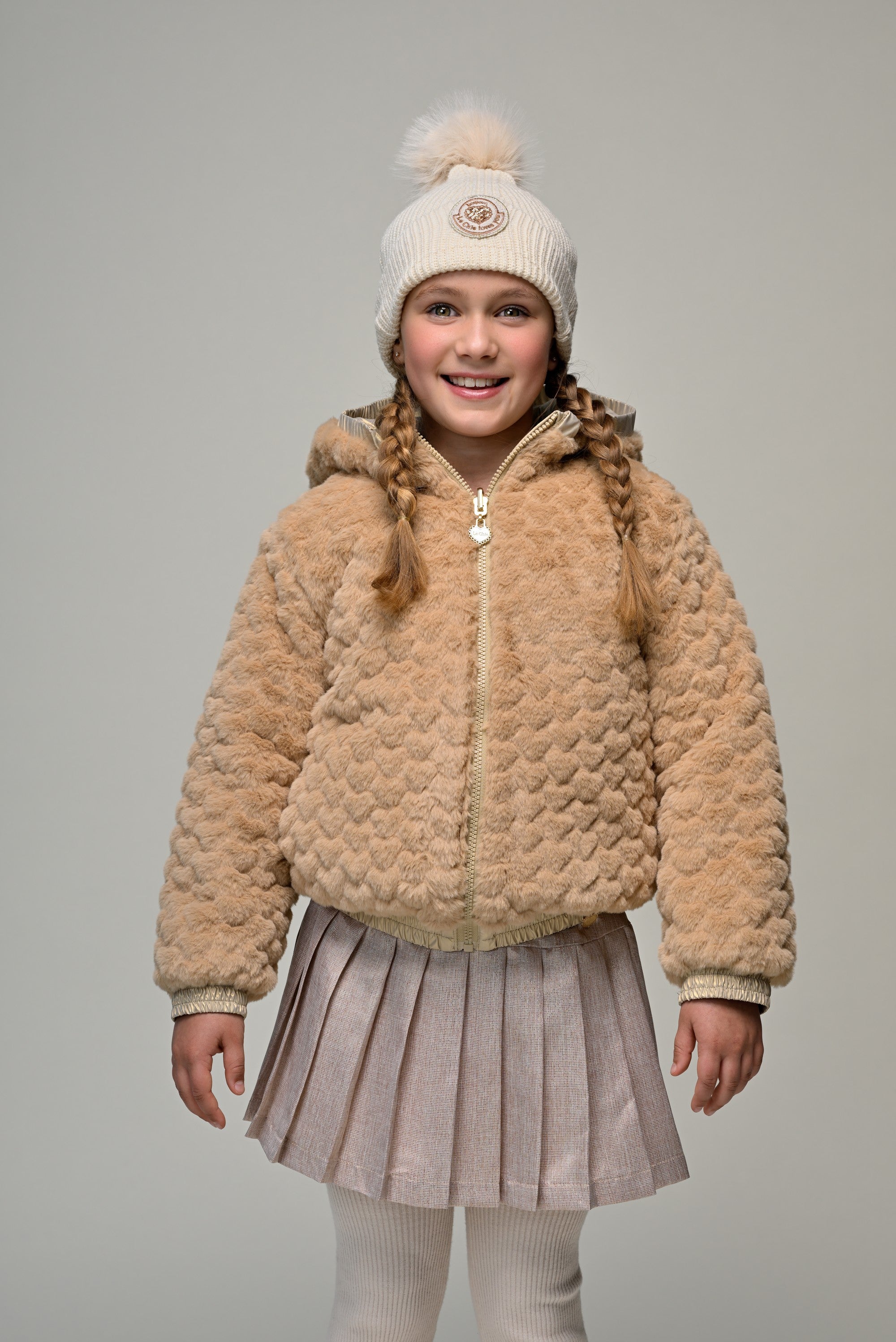 Le Chic ♥ Bente ♥ Reversible Bomber *Beige*