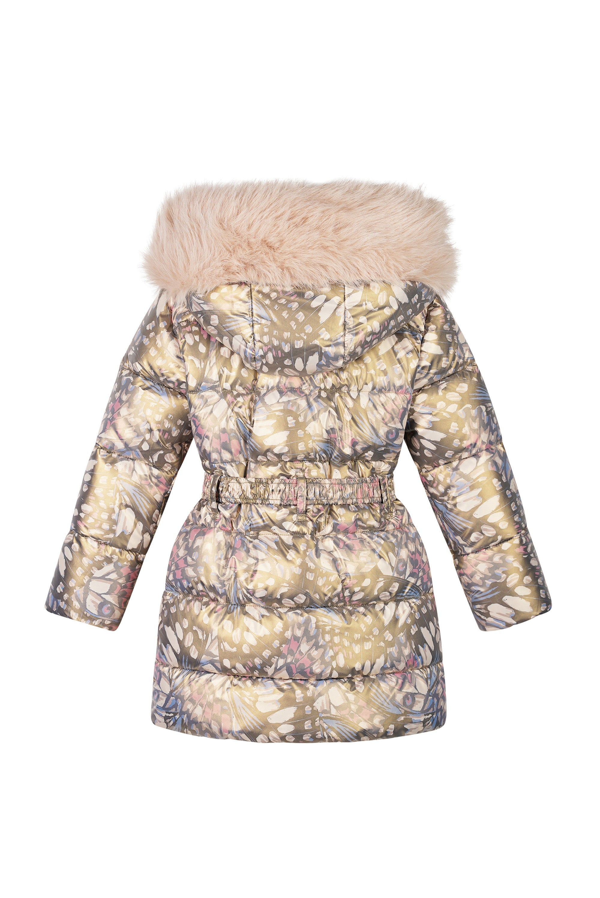 Le Chic ♥ Bodette ♥ Winterjas Met Bontkraag *Print*