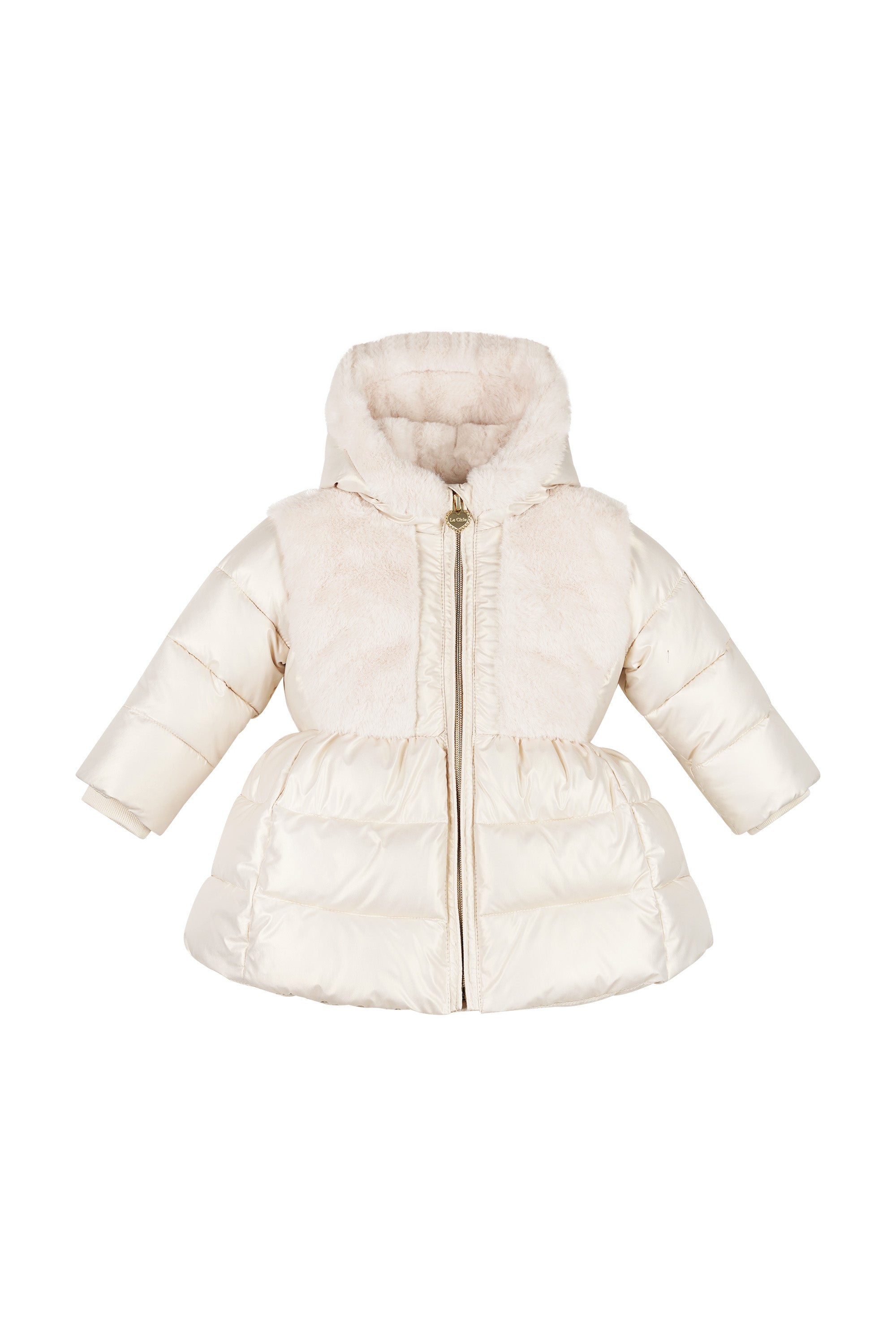 ♥ BLOOMY ♥ winterjasje met bont-lijf *Off-White*
