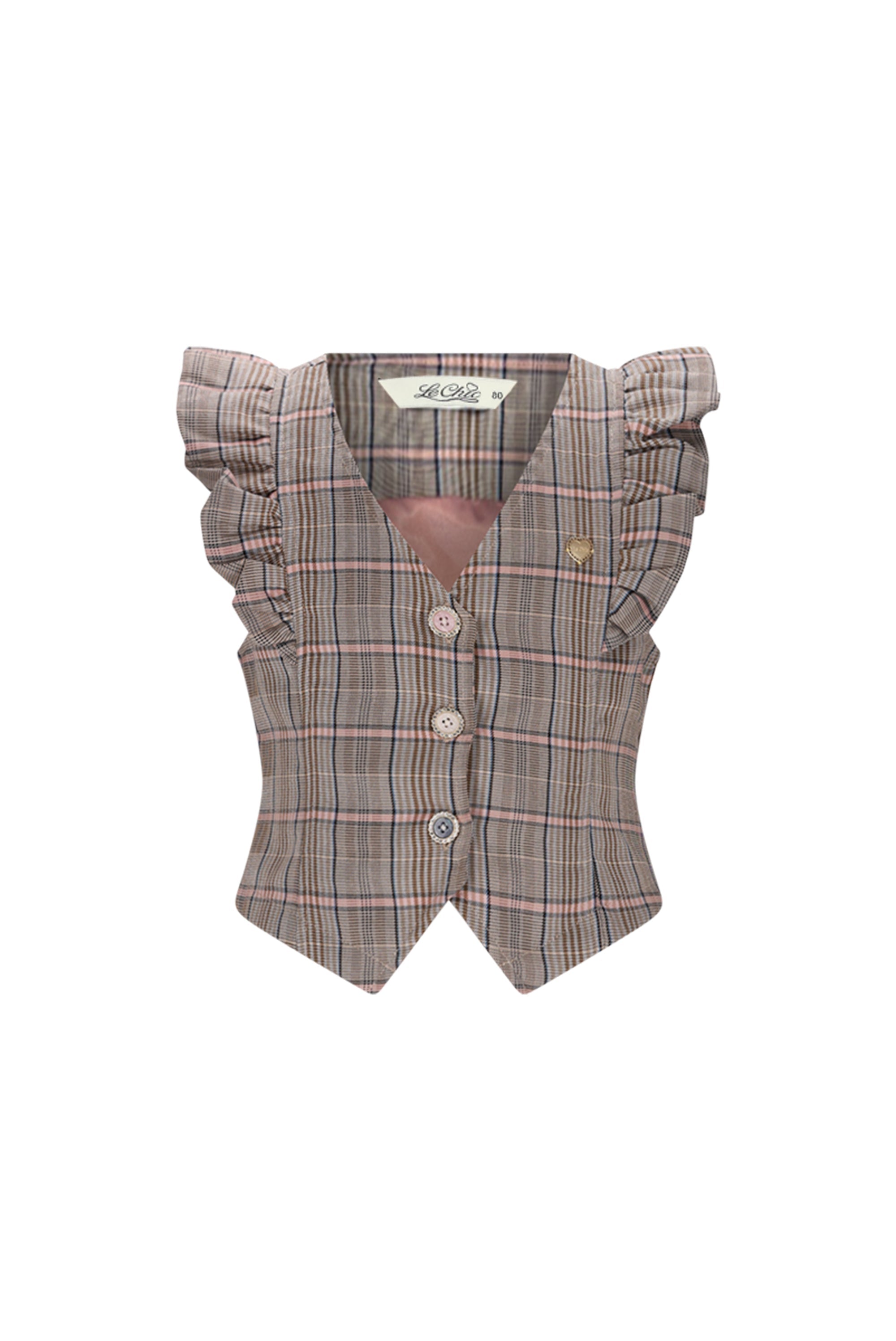 Le Chic♥ Elize ♥ Gilet *Ruit*