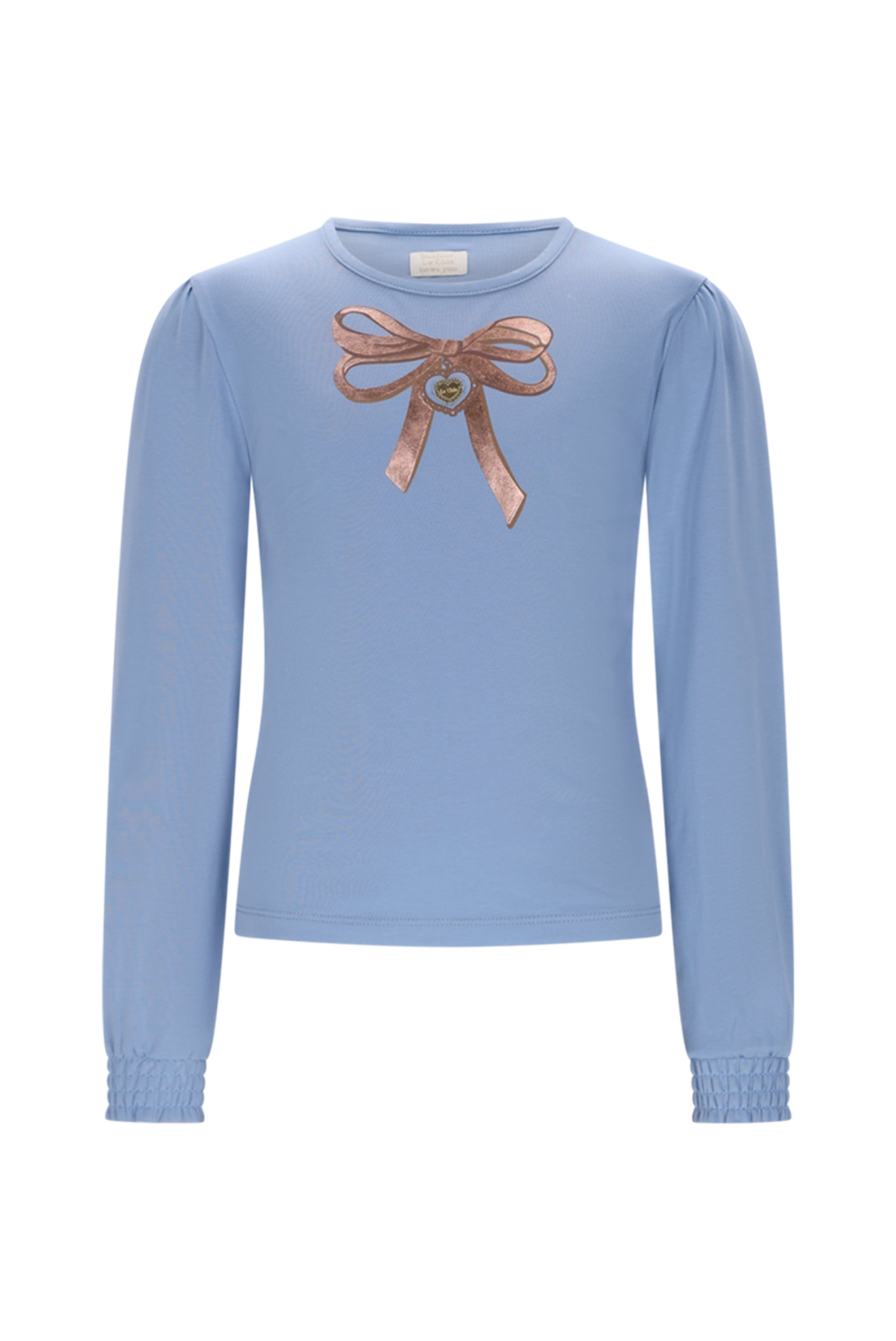 Le Chic♥ Nonsy ♥ T-Shirt Met Strik *Blauw*