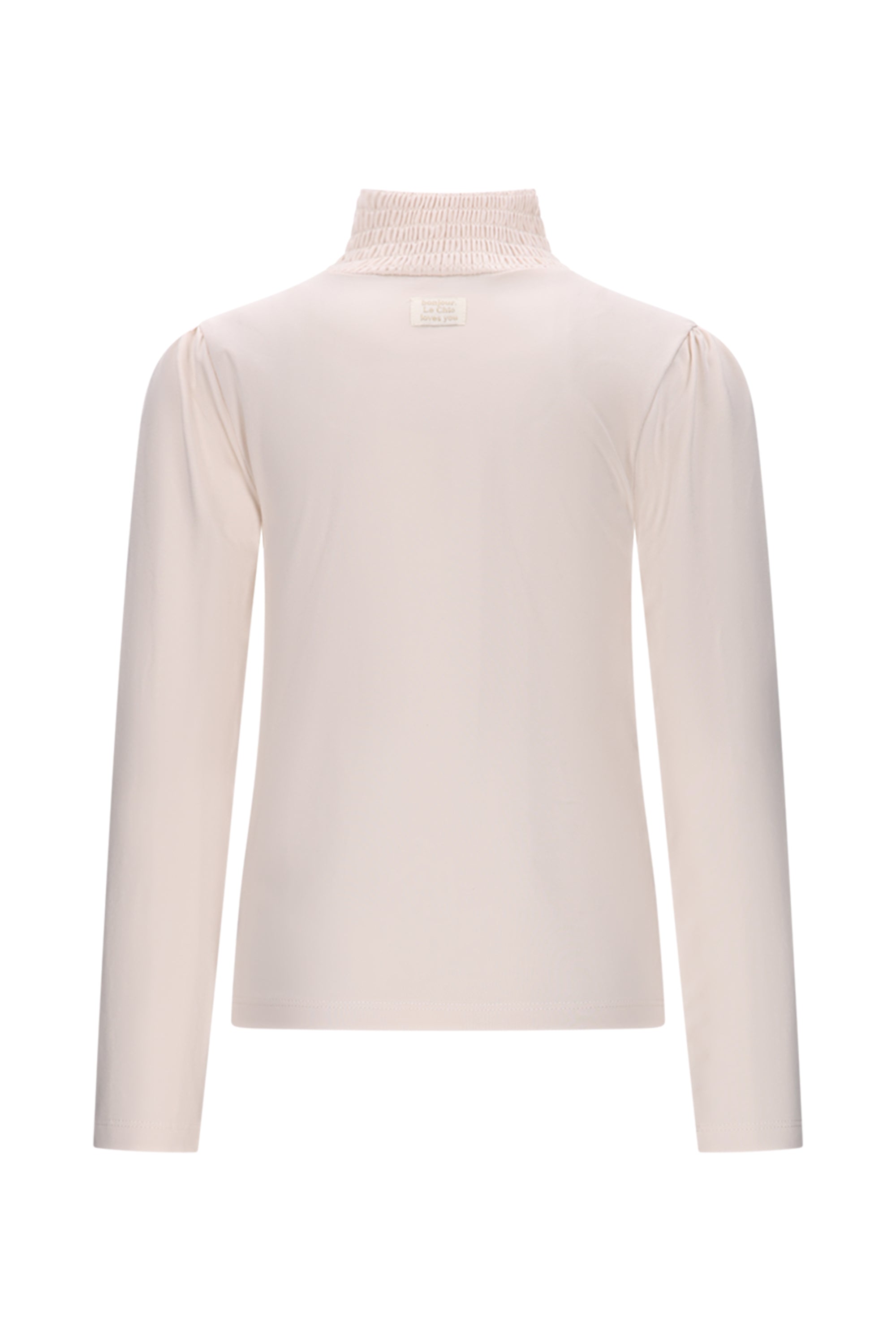 Le Chic♥ Nouchka ♥ T-Shirt Met Smock Kraag *Off-White*