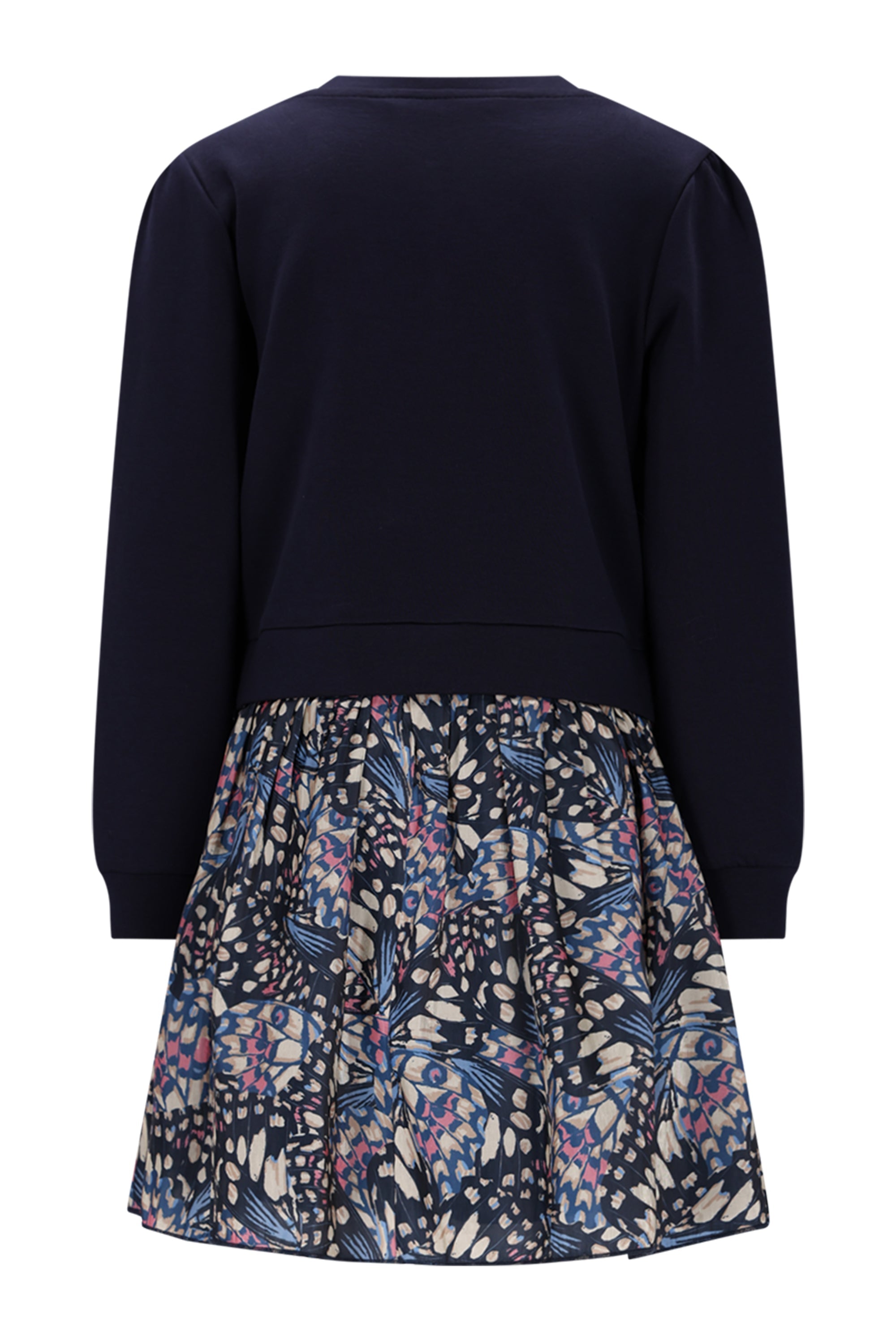 Le Chic♥ Swing ♥ Combinatie-Jurk *Blauw*
