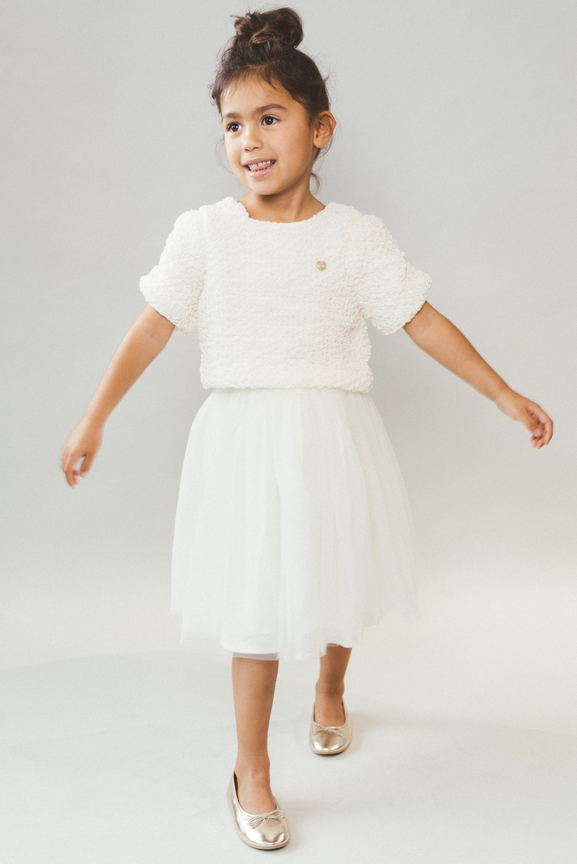 Le Chic ELSTREE crop top. Pearl