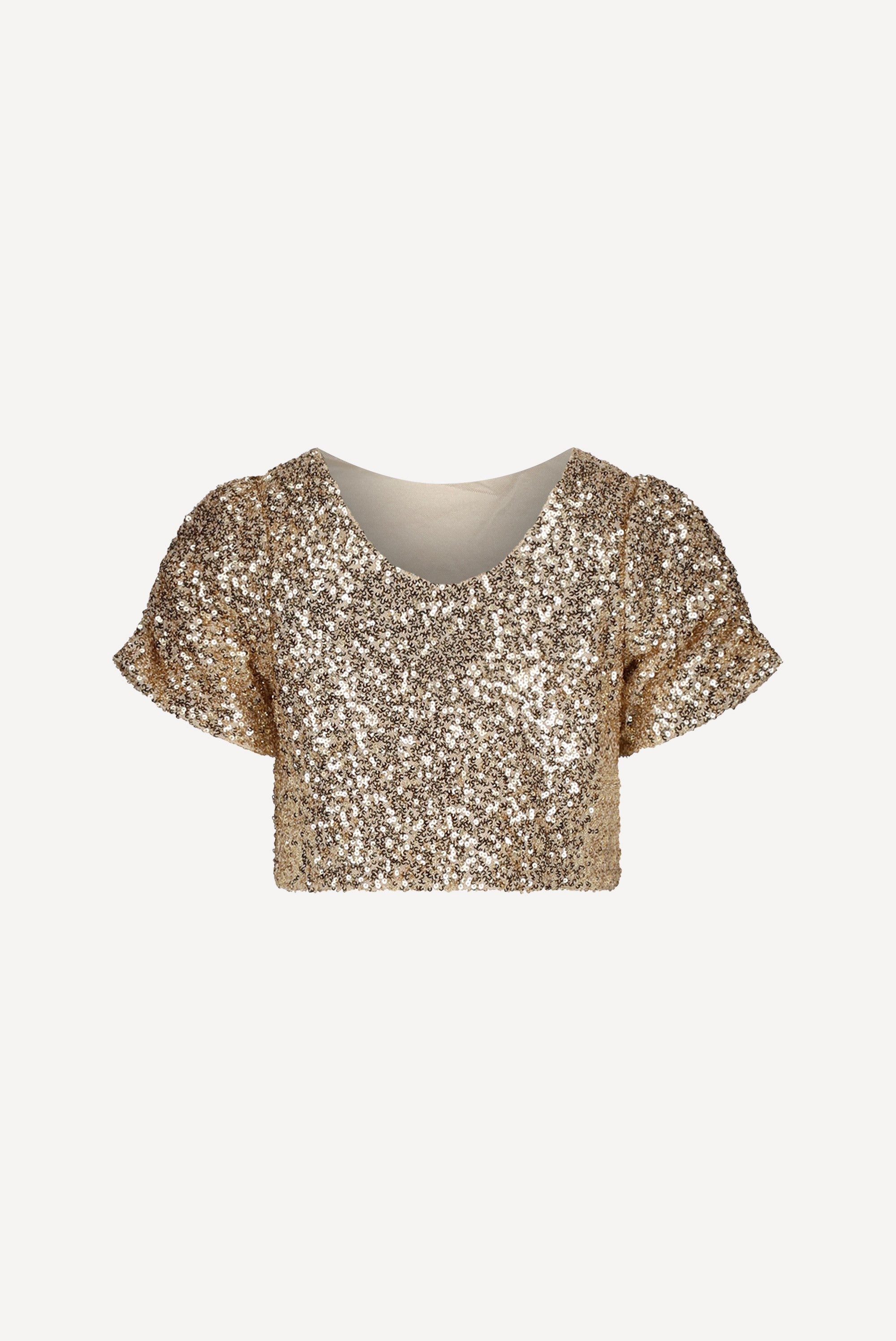 Le Chic ELSTREE crop top. Golden Glow