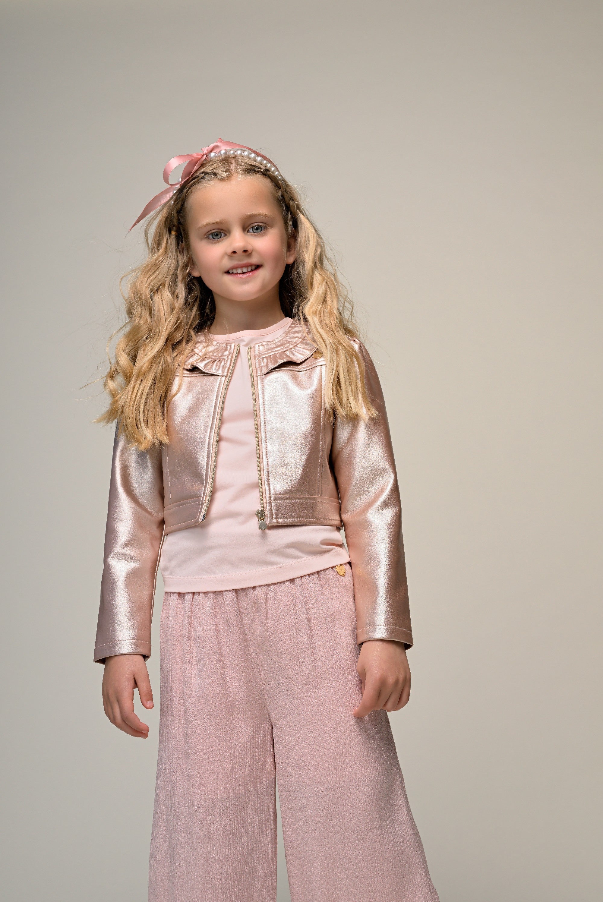 Le Chic ARLETTE fake leather jack. Pink Symphony