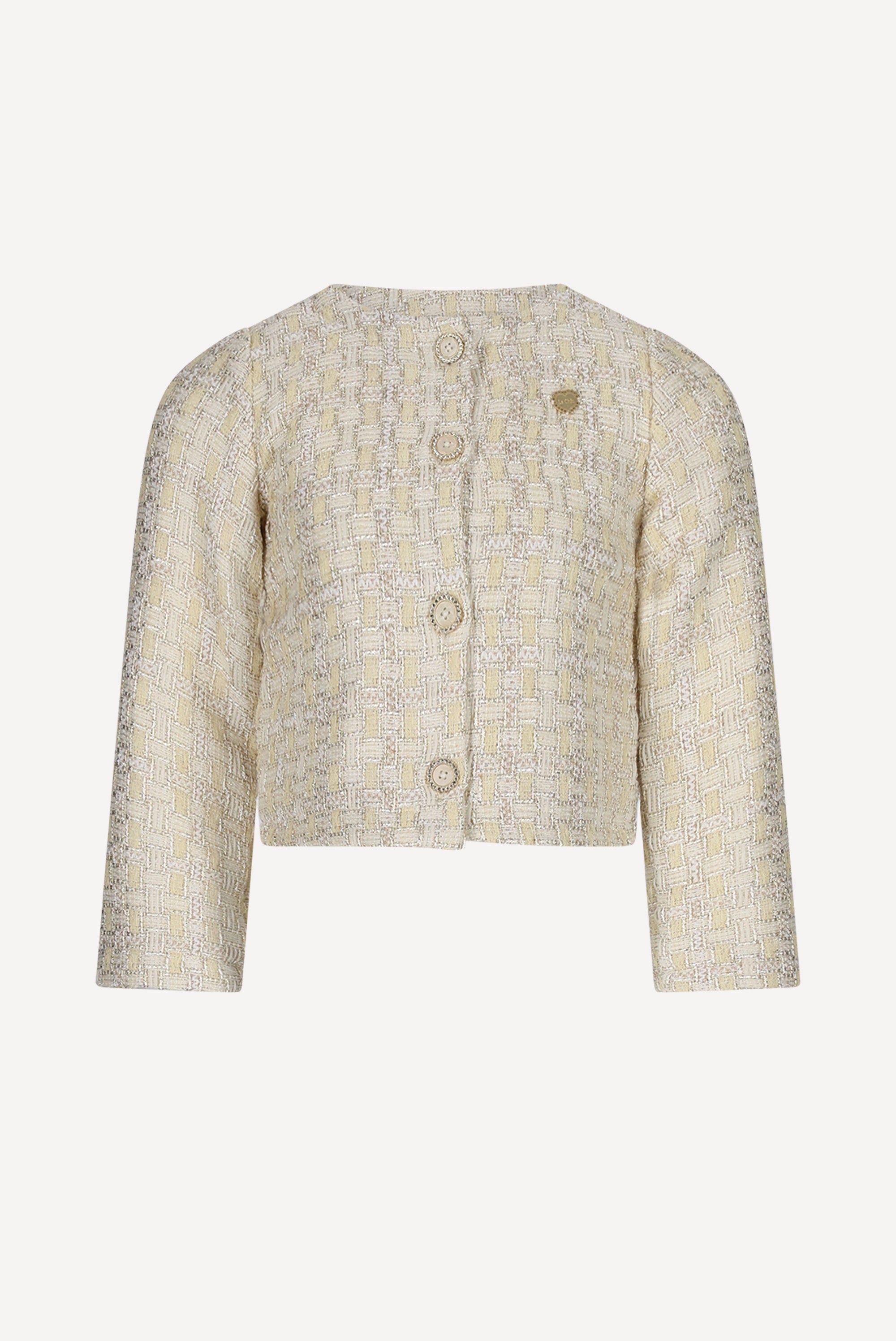 Le Chic AMSY tweed jasje. Golden Glow