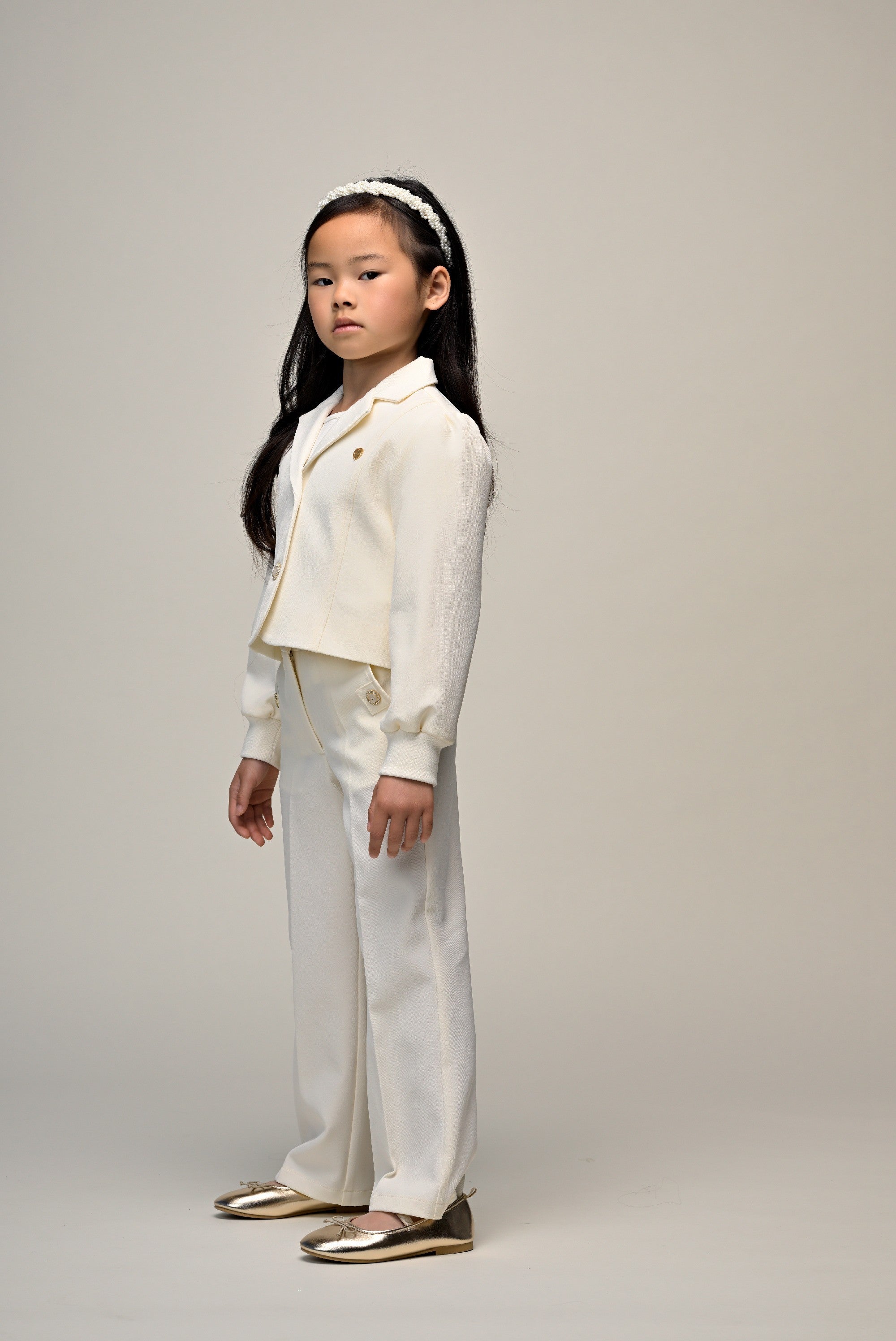 Le Chic ANSTER fancy blazer. Pearl