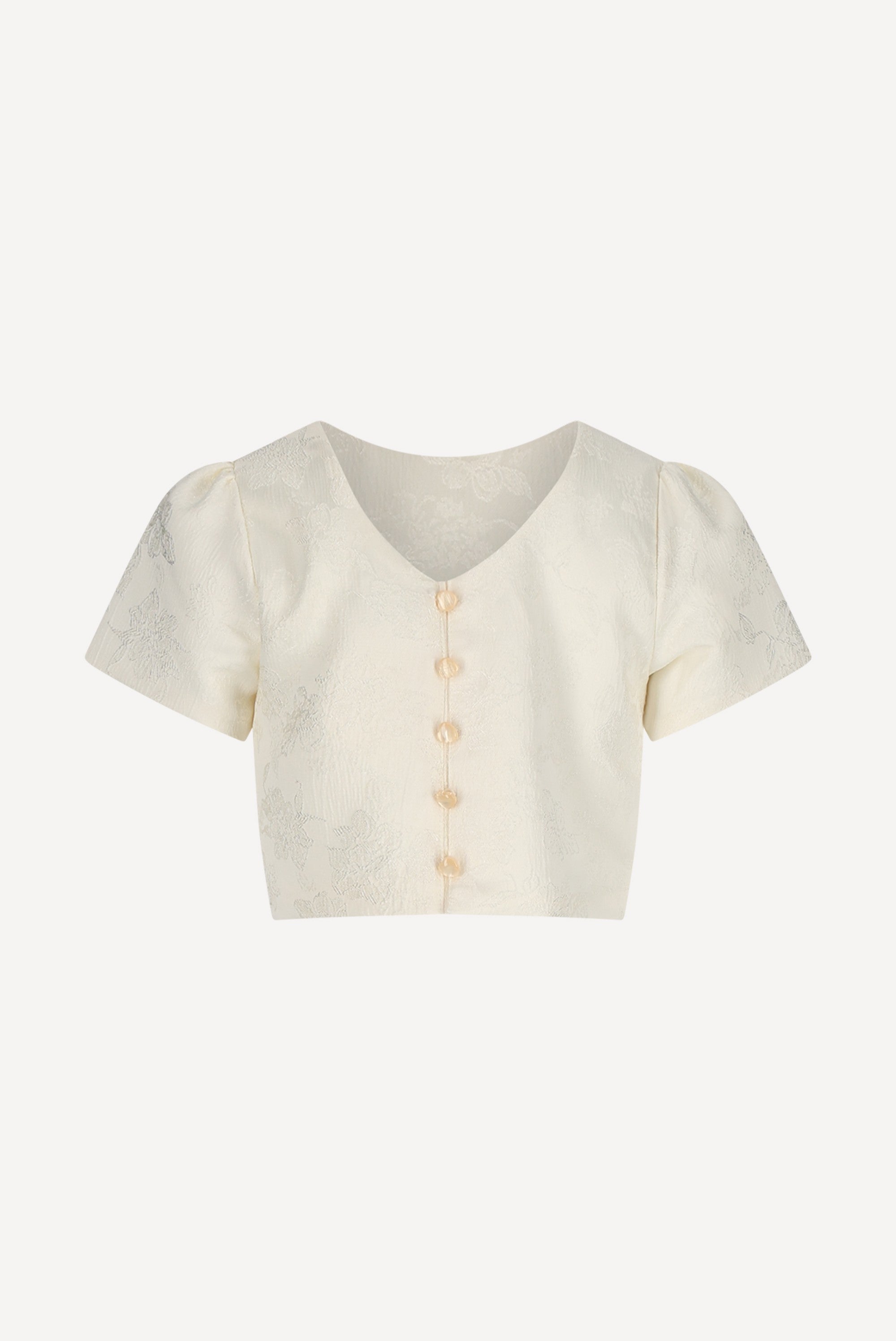 Le Chic ECLIPSE damast top. Pearl