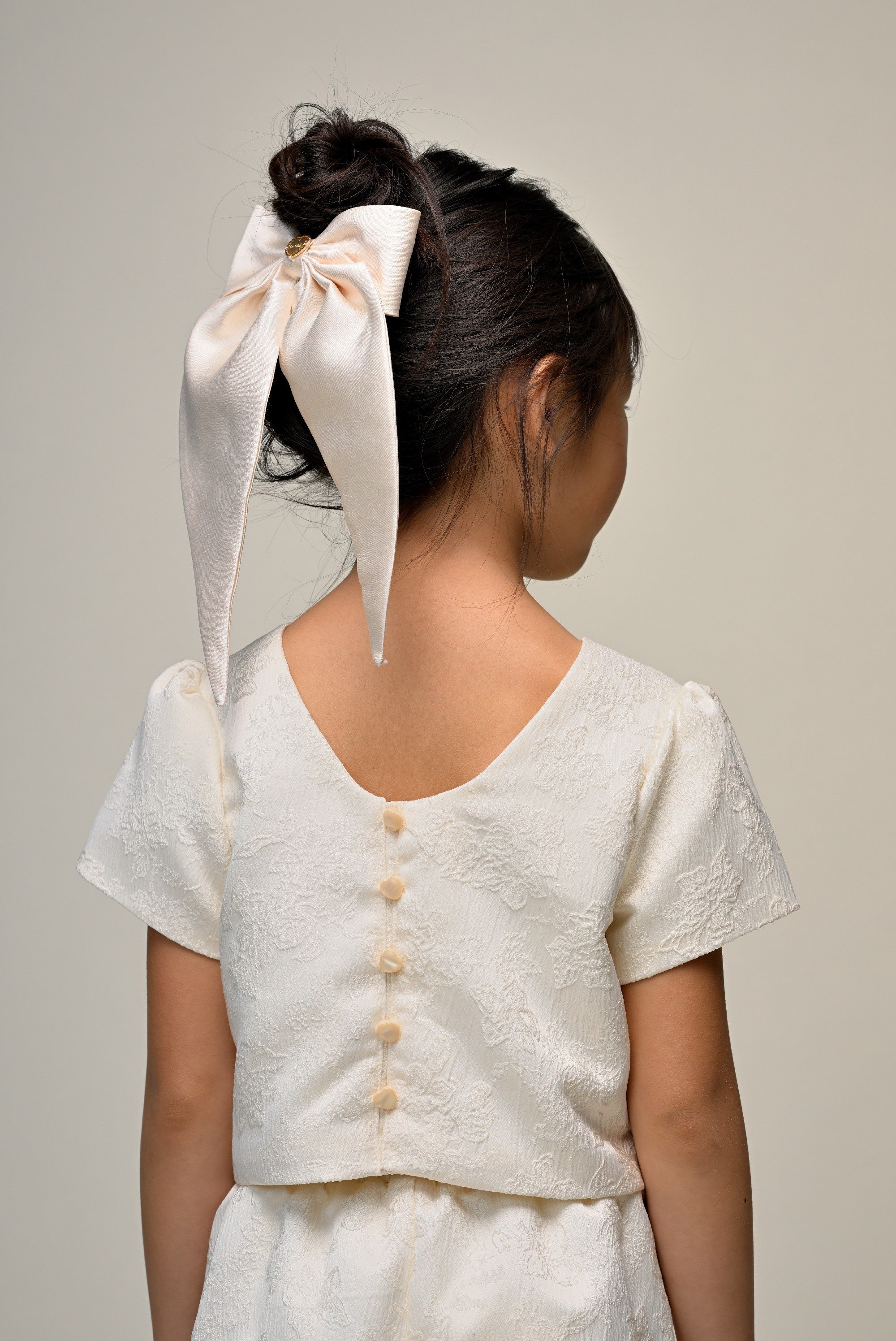 Le Chic ECLIPSE damast top. Pearl