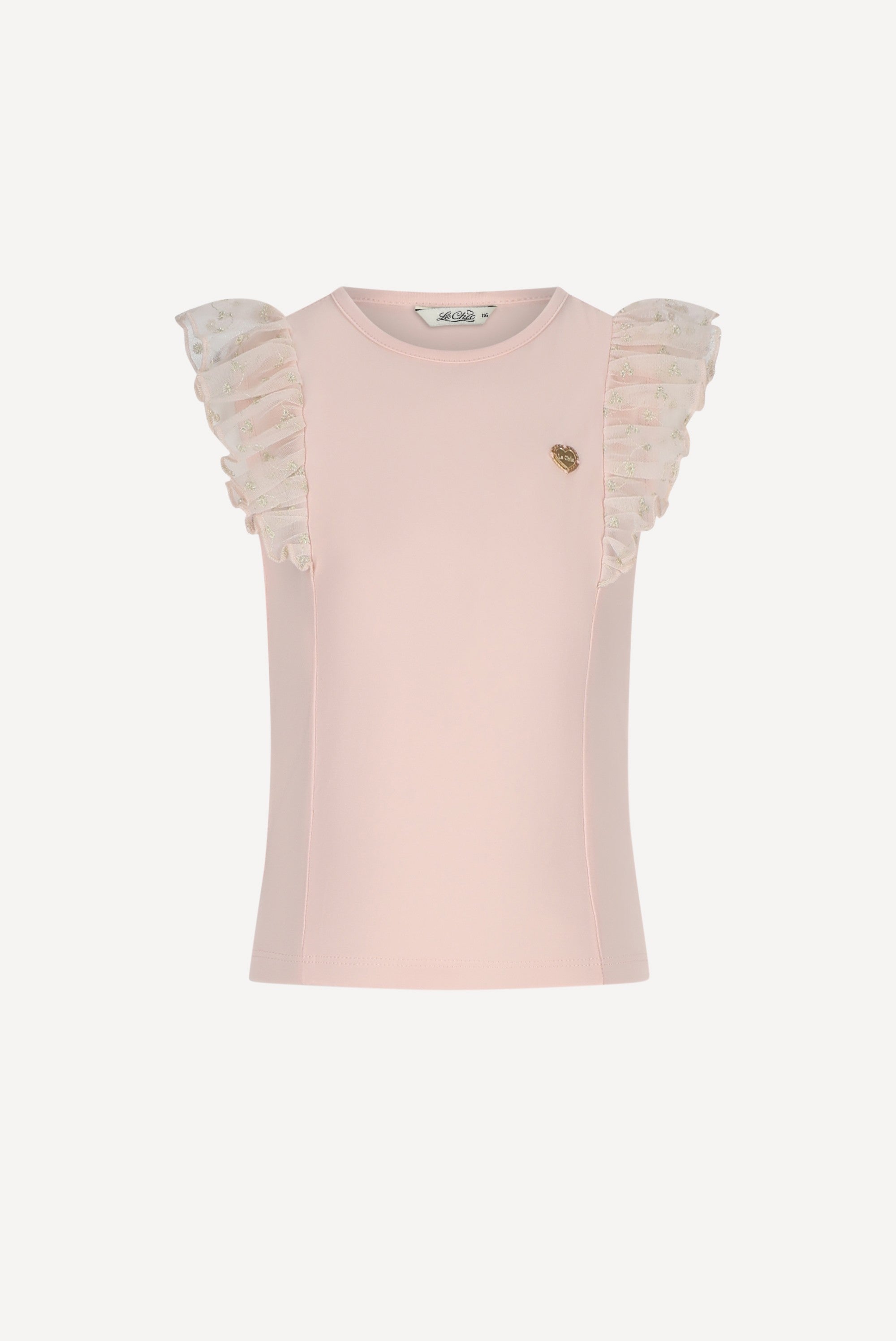 Le Chic NOPPY mouwloos T-shirt. Pink Symphony