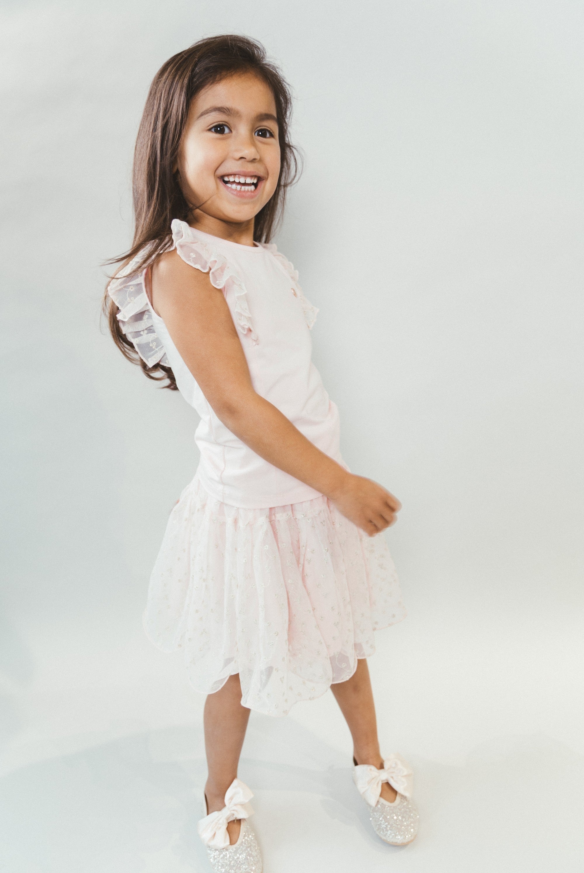 Le Chic TREACLE lurex rok. Pink Symphony