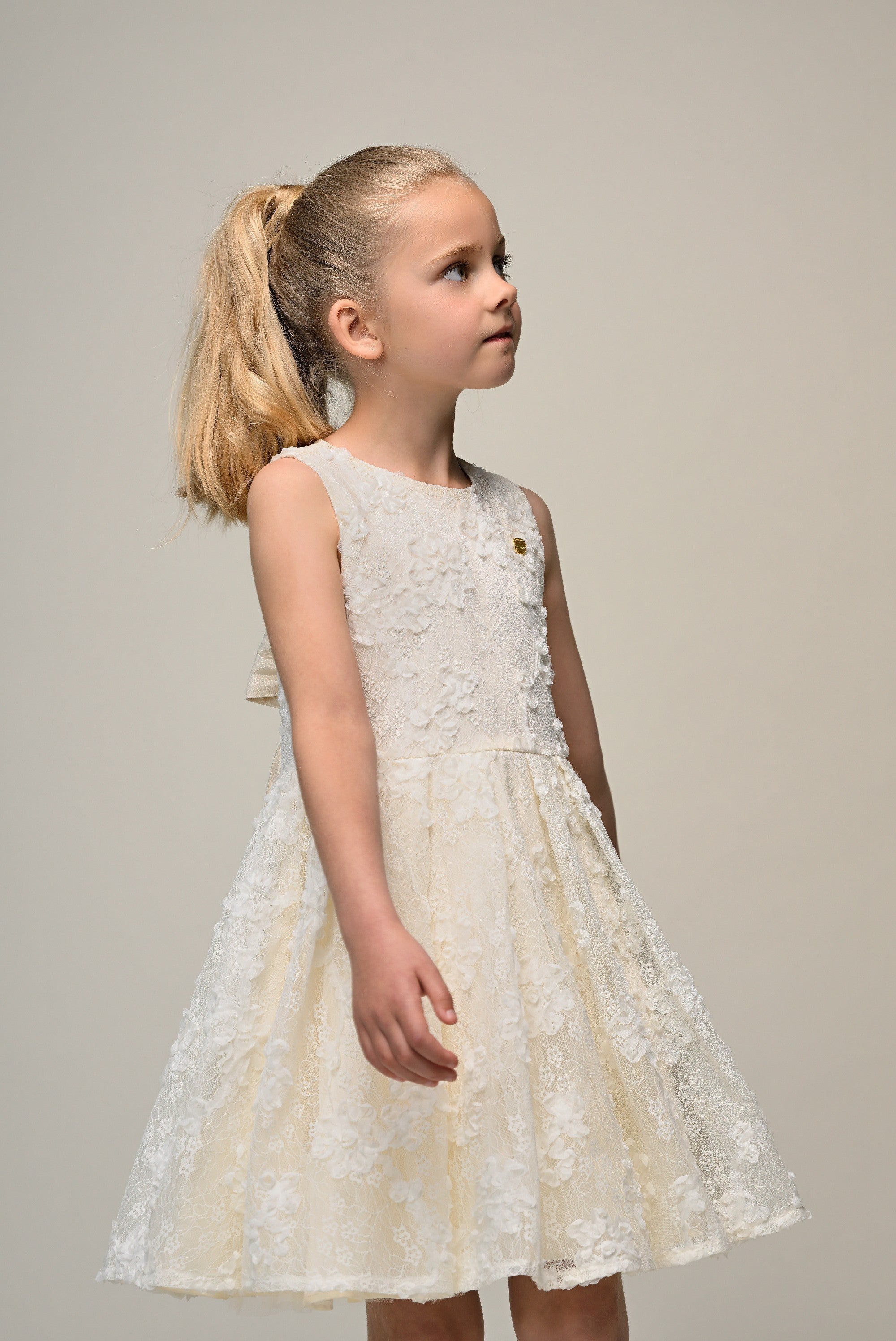 Le Chic SOLUNA open-back jurk. Pearl