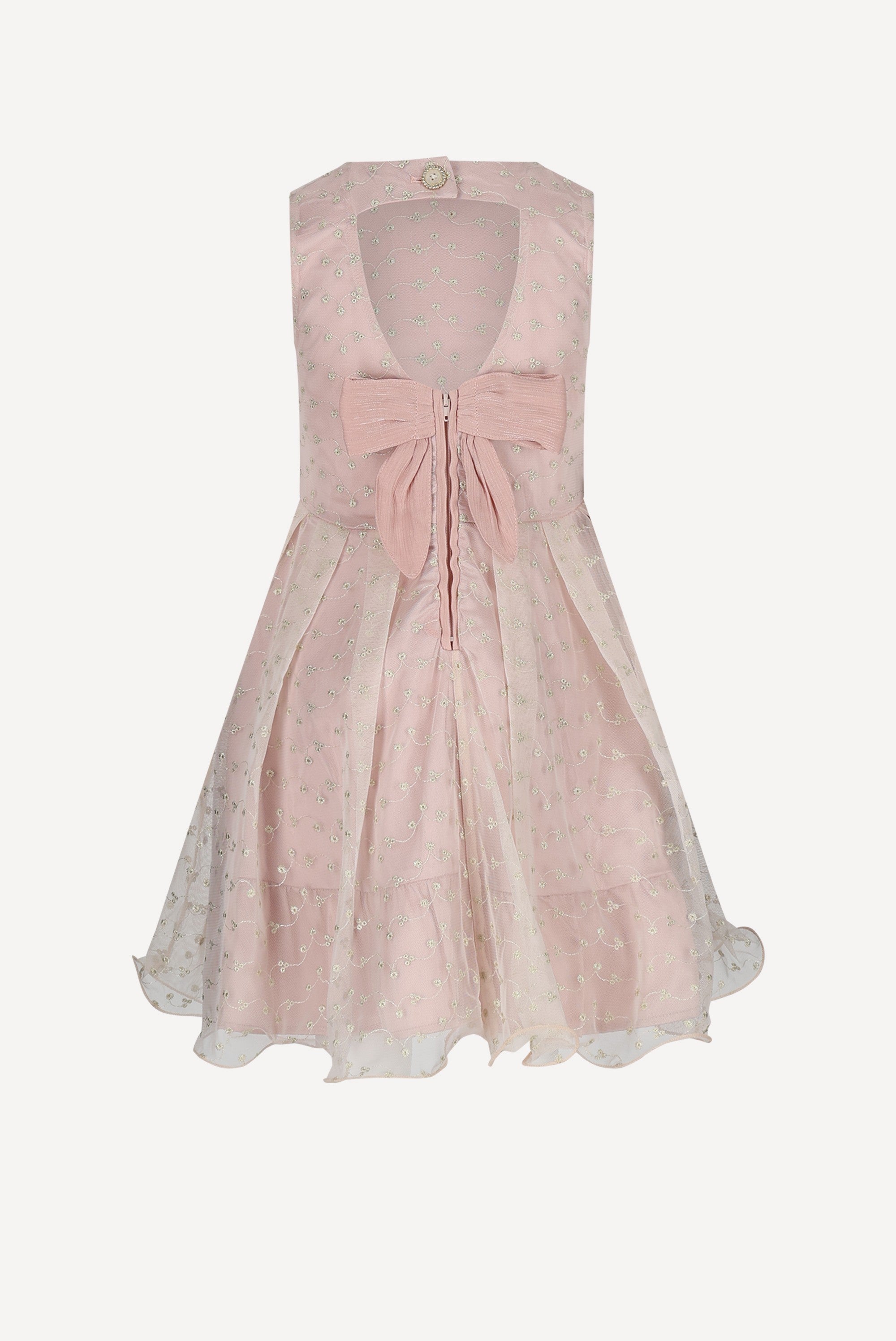 Le Chic SOLUNA open-back jurk. Pink Symphony