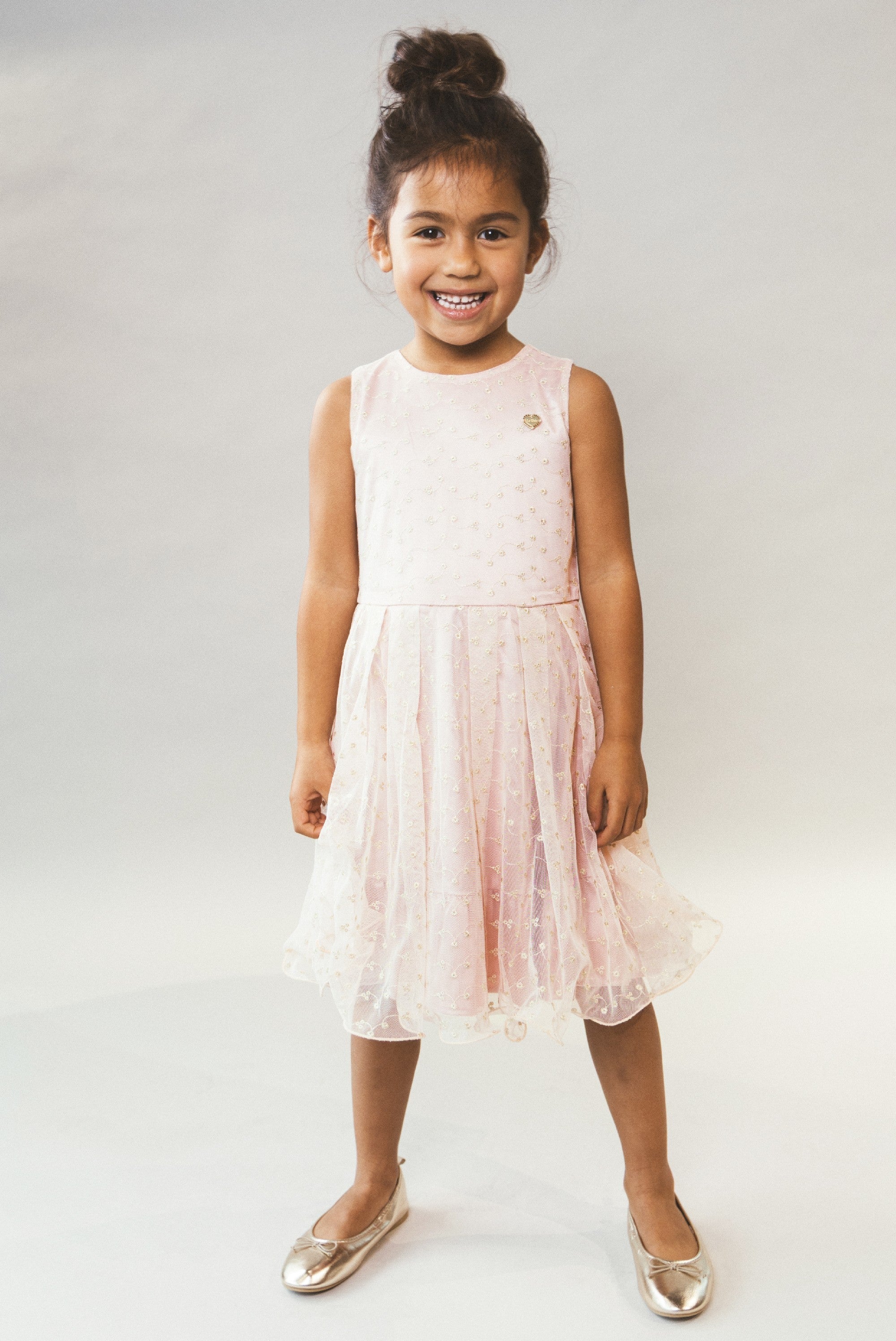 Le Chic SOLUNA open-back jurk. Pink Symphony