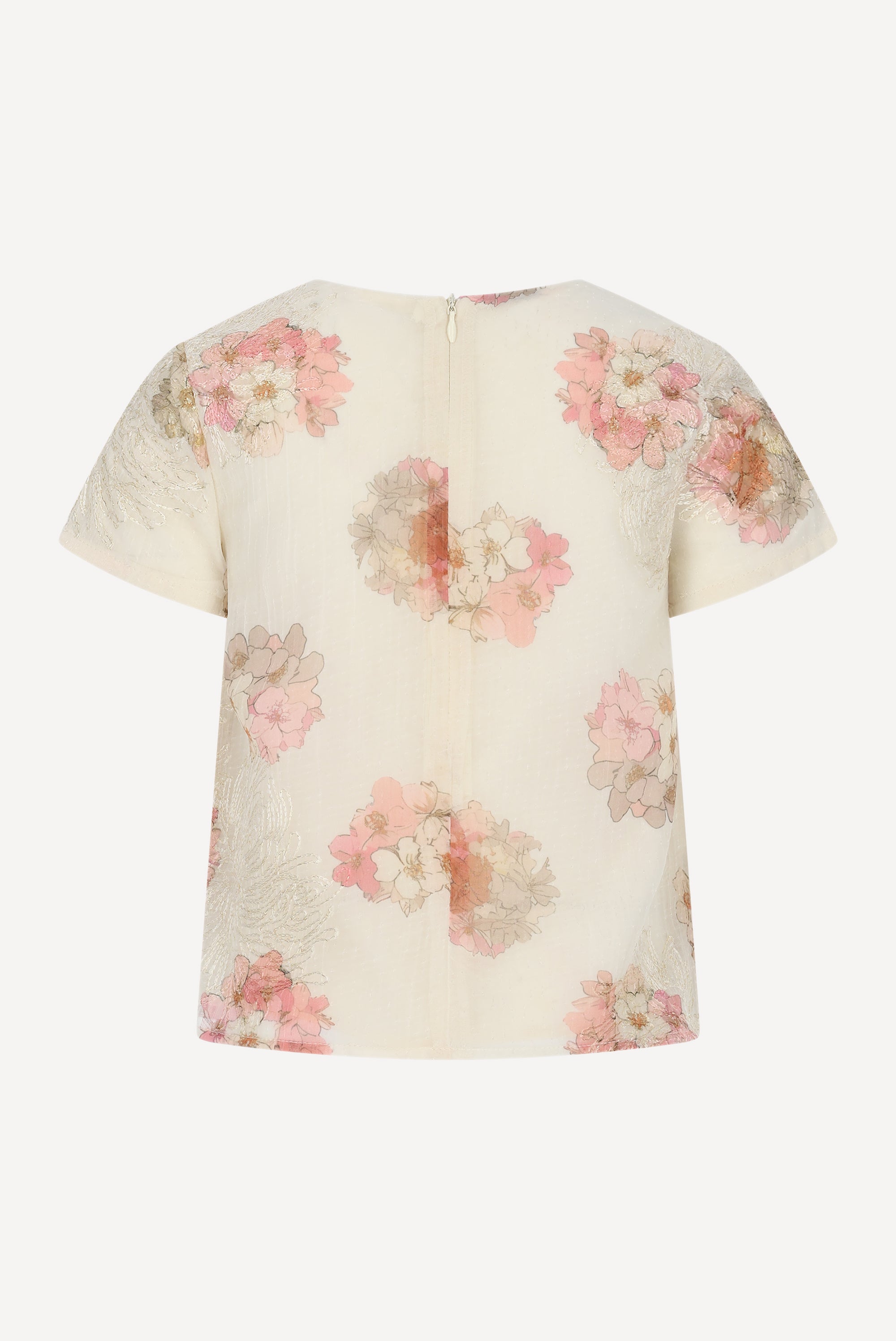 Le Chic EAZIE bloemen top. Off White Bouquet