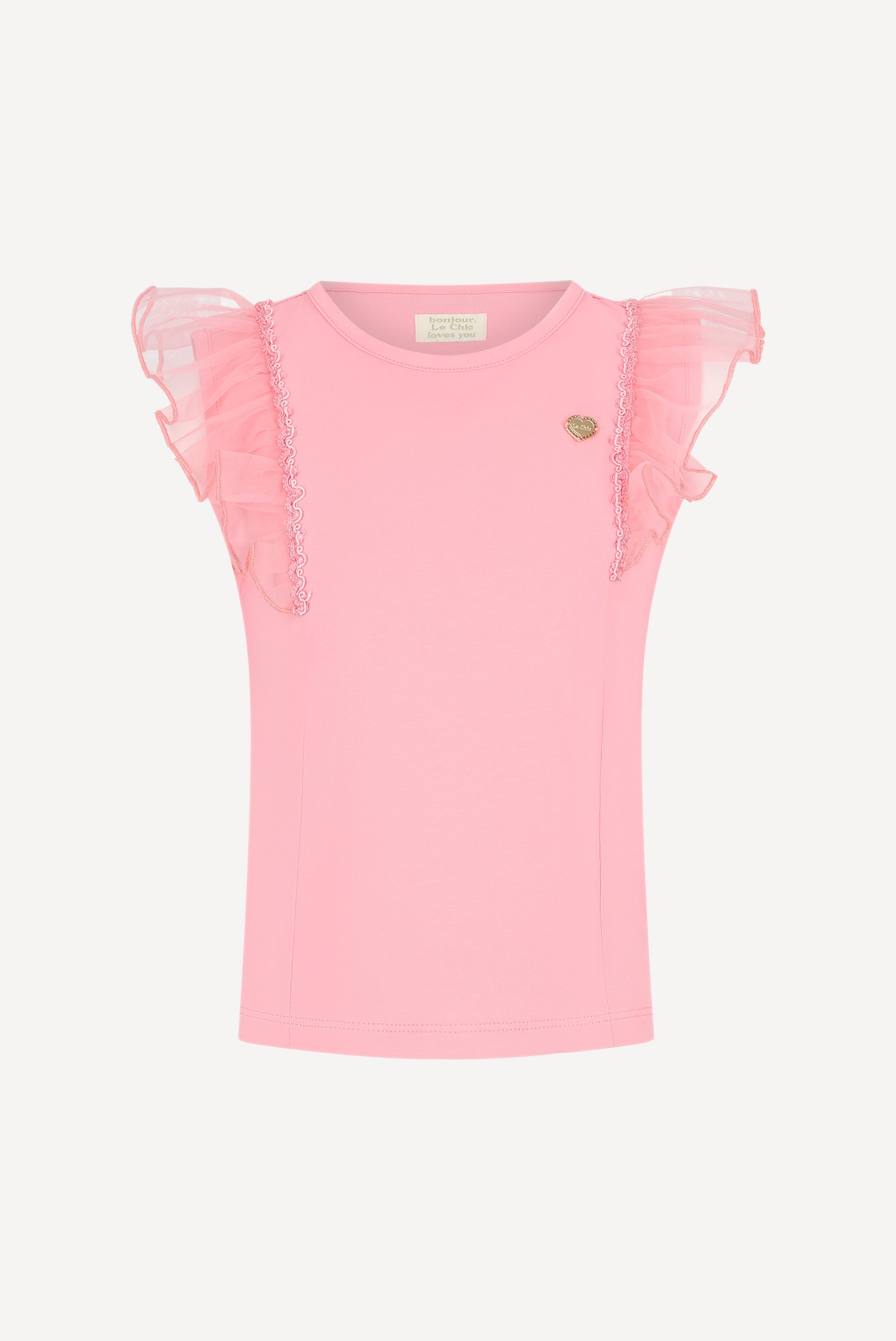 Le Chic NOPPY mouwloos T-Blouses. Flamingo Festival