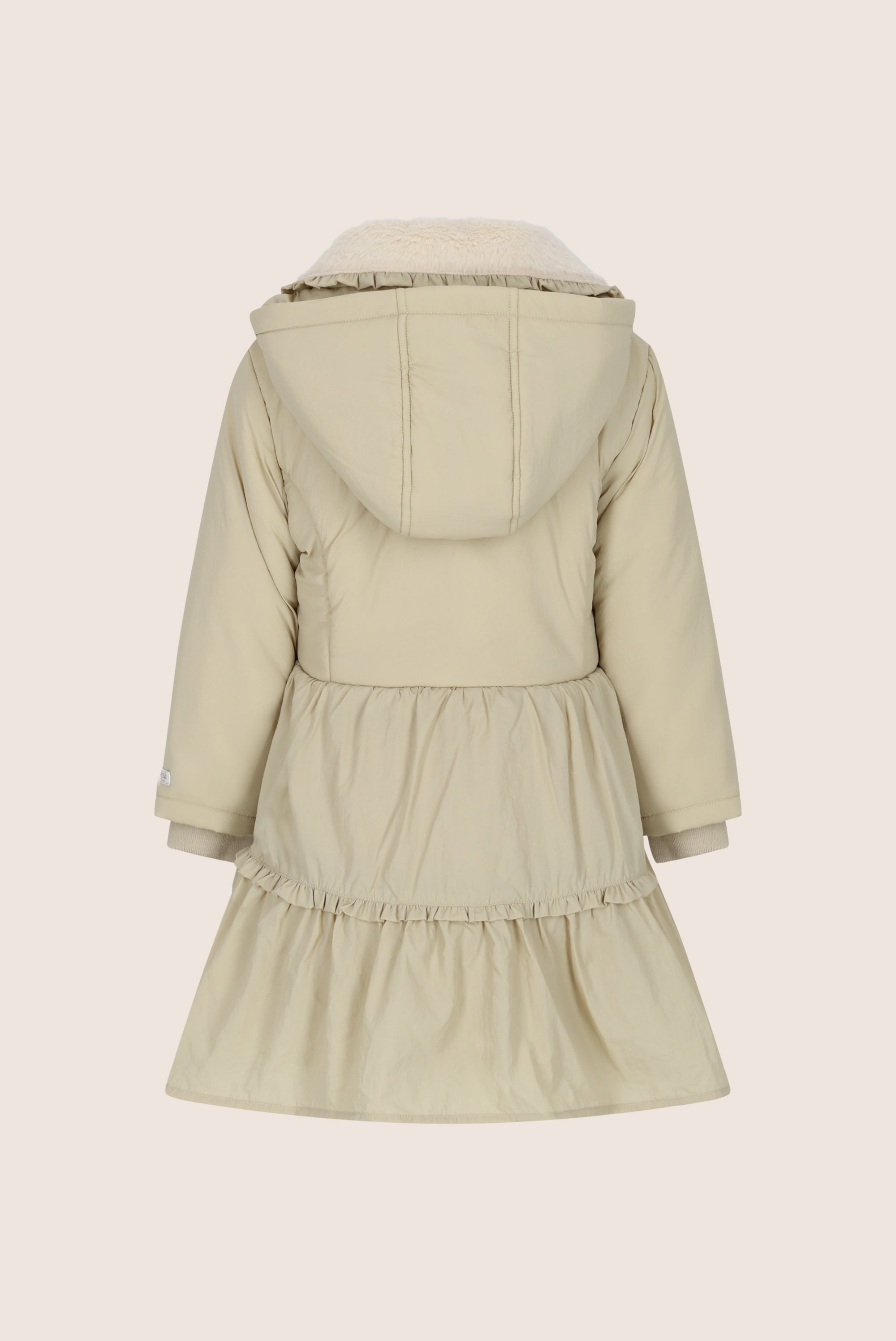 Le Chic BLANCHE ruffle winterjas - Dune Delight