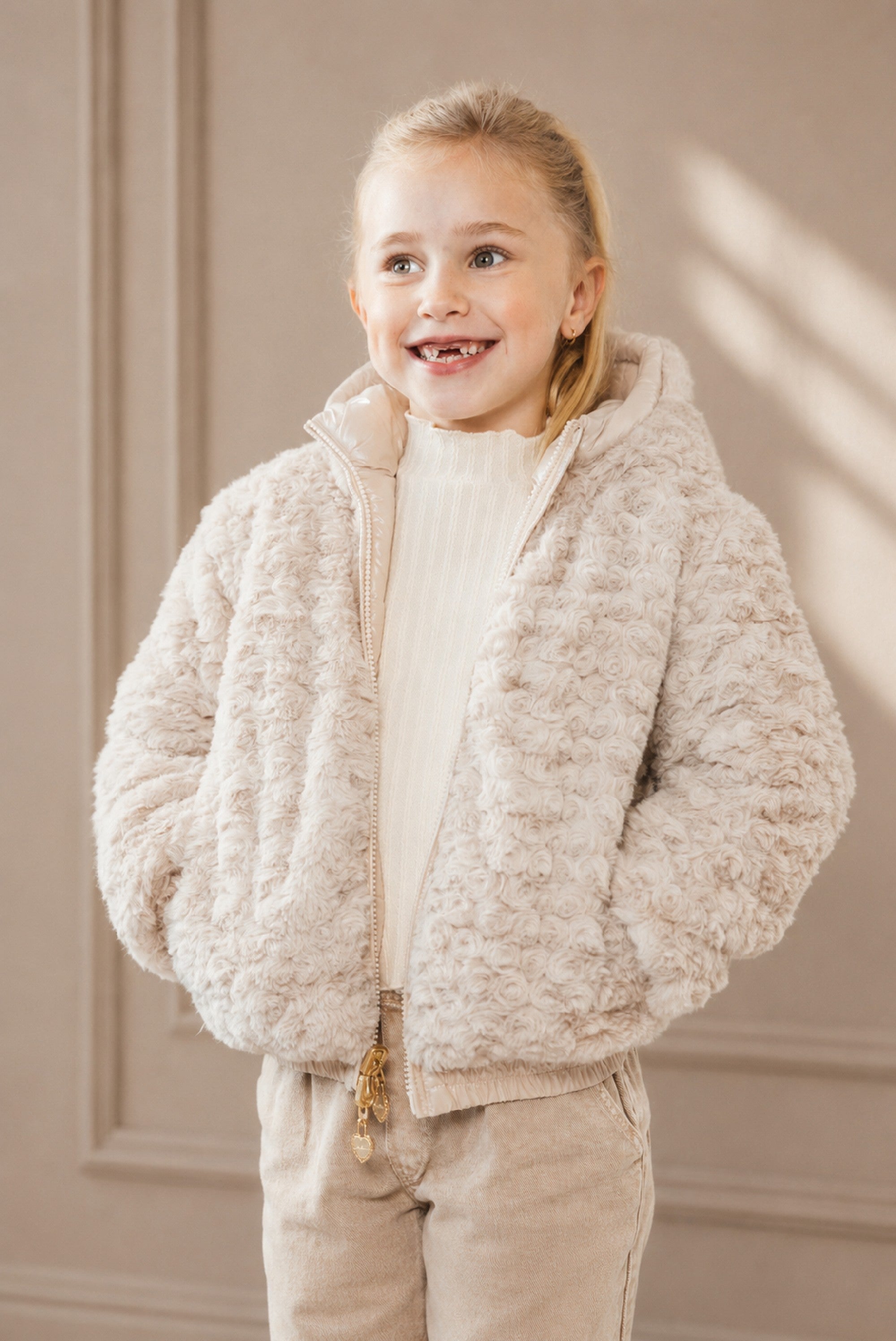 Le Chic BORDO reversible winter bomber - Silver Shadow