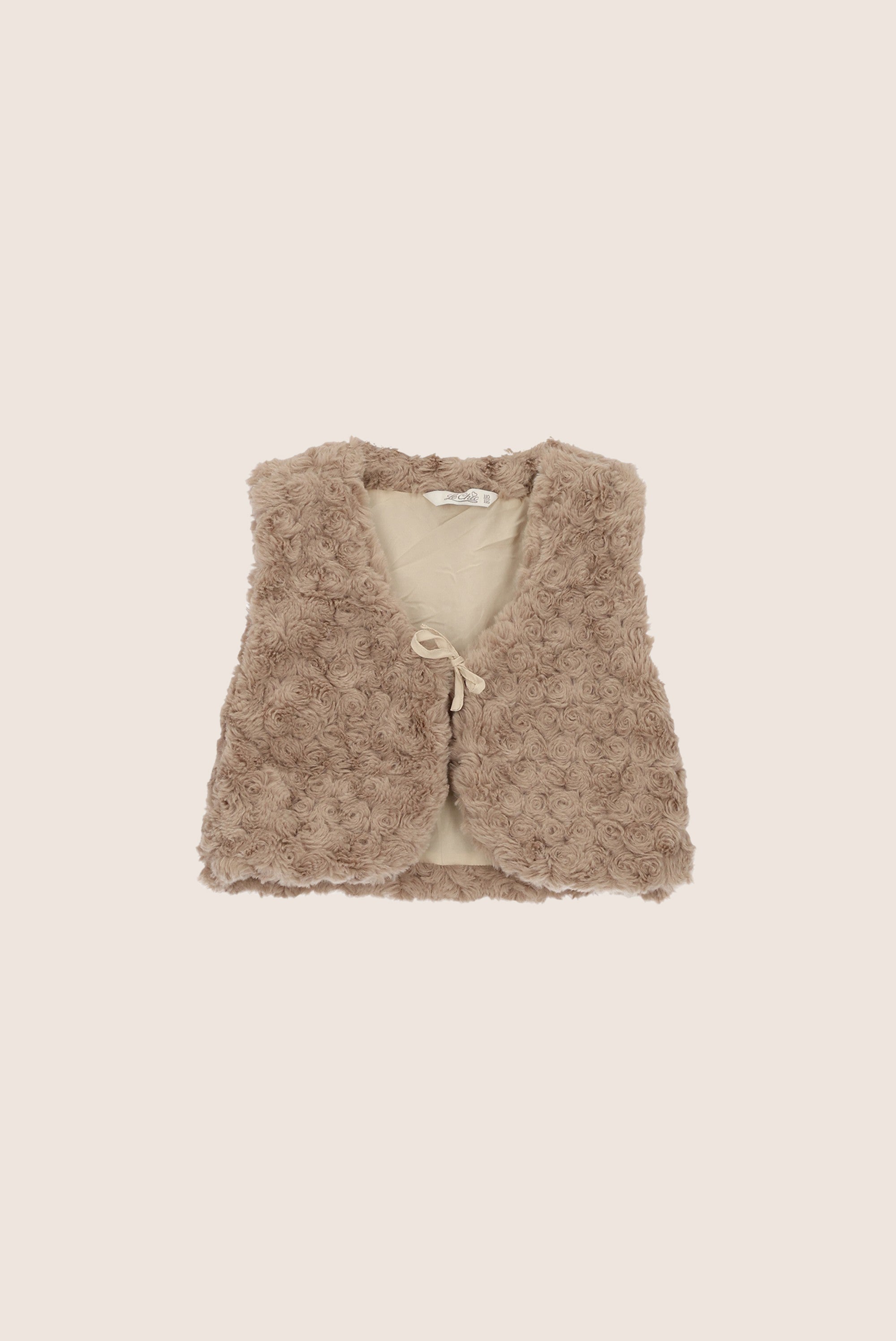 ELOSA furry gilet - Dune