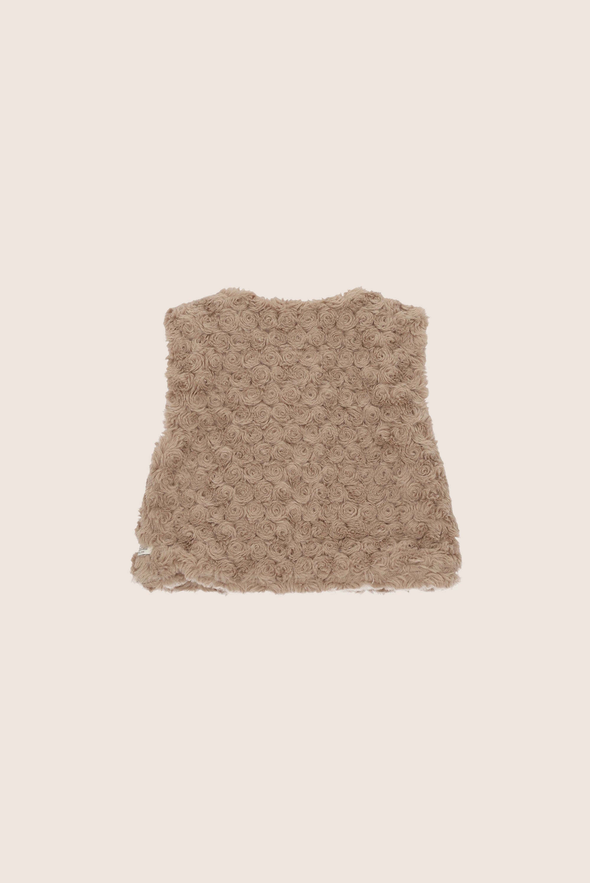 ELOSA furry gilet - Dune