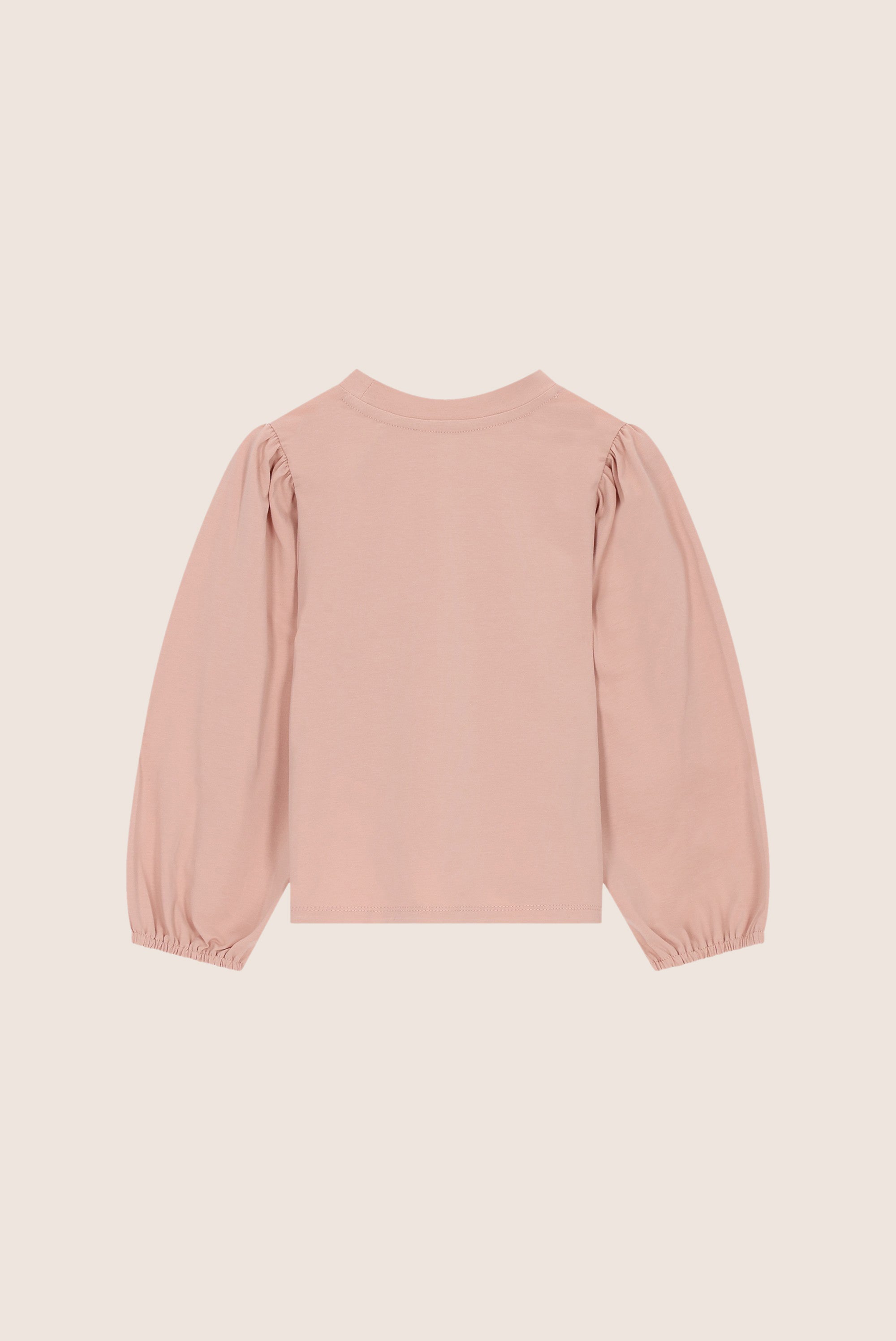 NOOR top met strass strikjes - Victorian Pink