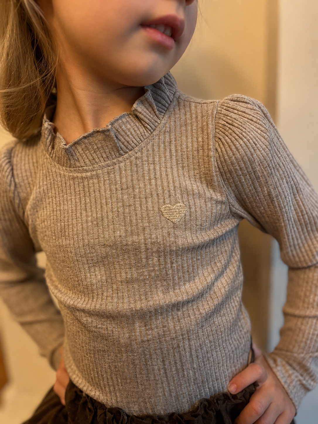 NOVA rib longsleeve - Dune