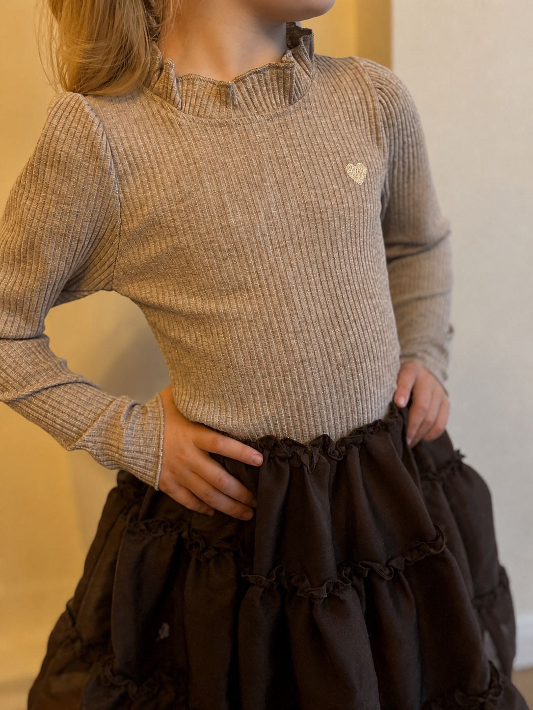 NOVA rib longsleeve - Dune