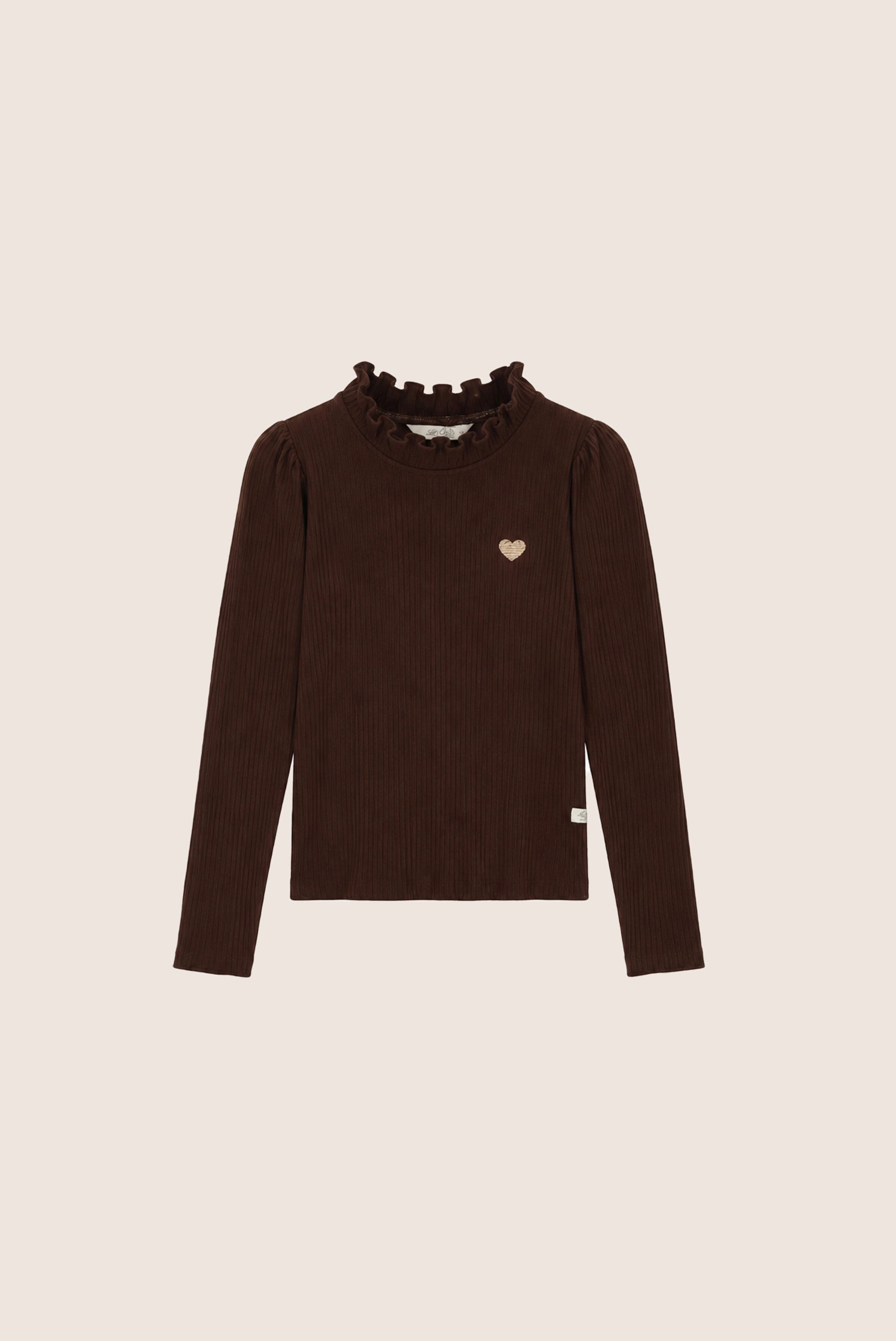 NOVA rib longsleeve - Chocolate Chip