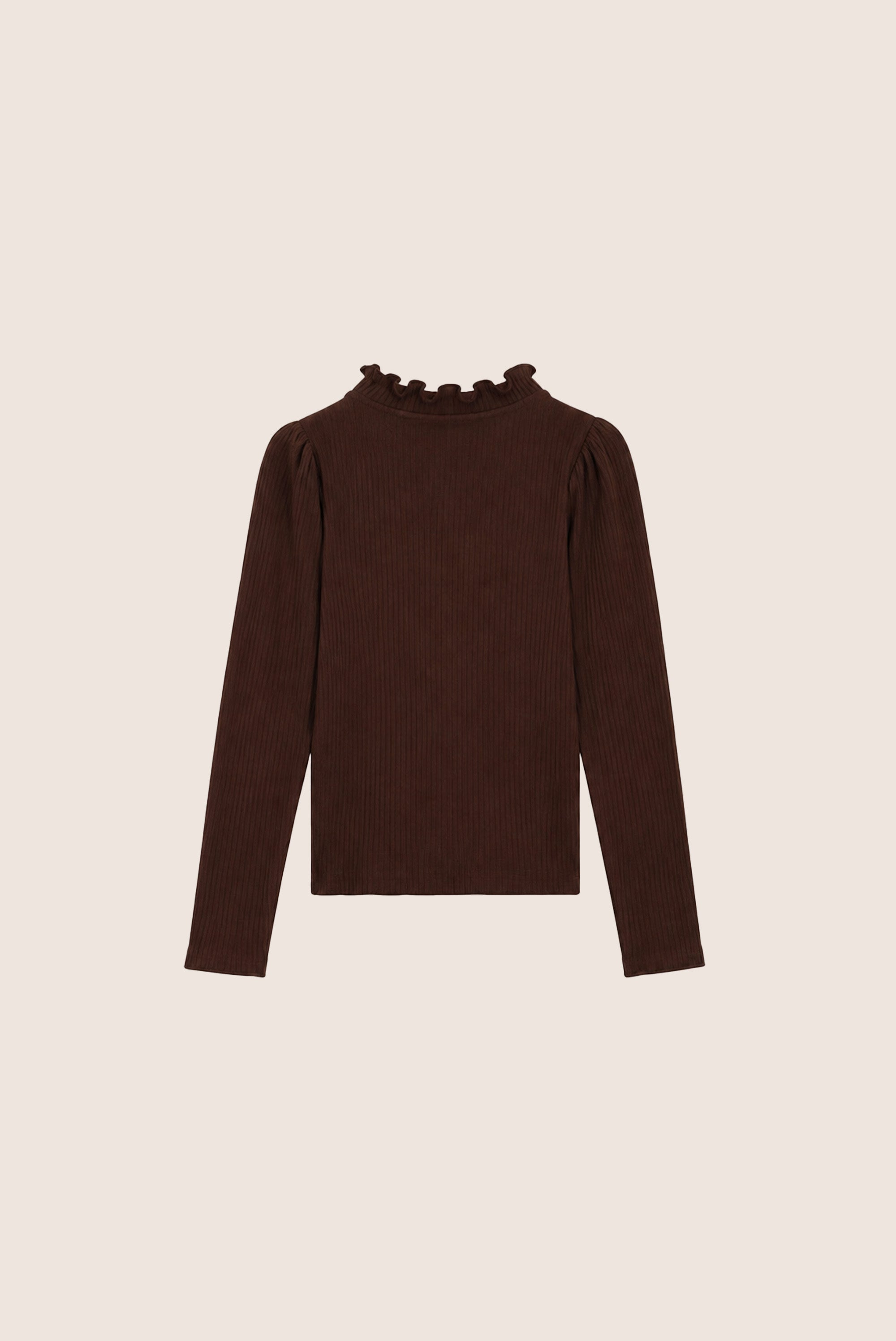 NOVA rib longsleeve - Chocolate Chip