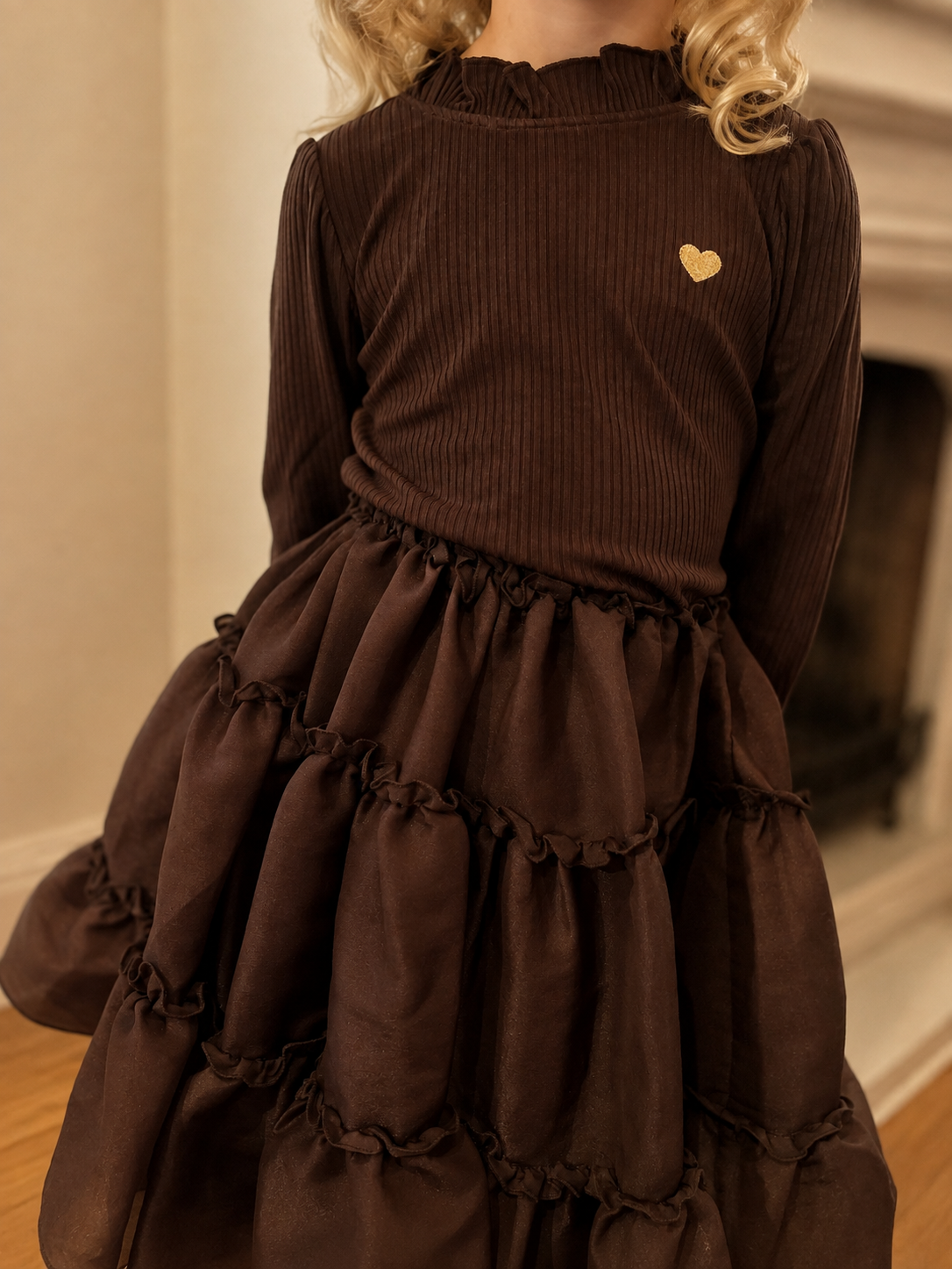 NOVA rib longsleeve - Chocolate Chip