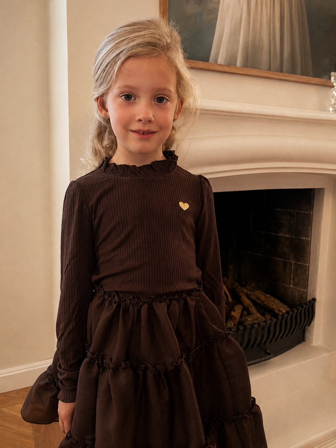 NOVA rib longsleeve - Chocolate Chip