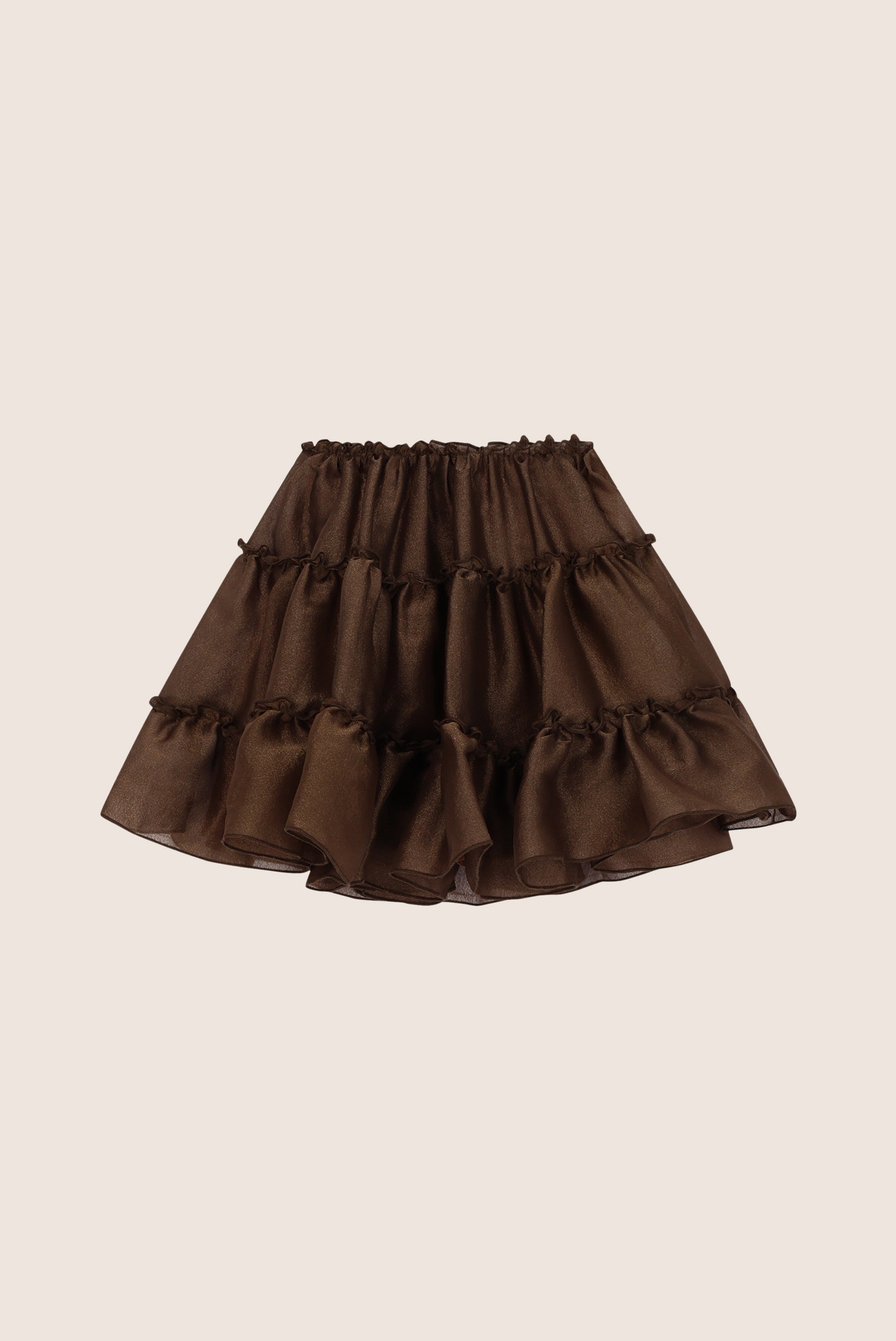 TREA glanzende petticoat - Chocolate Chip