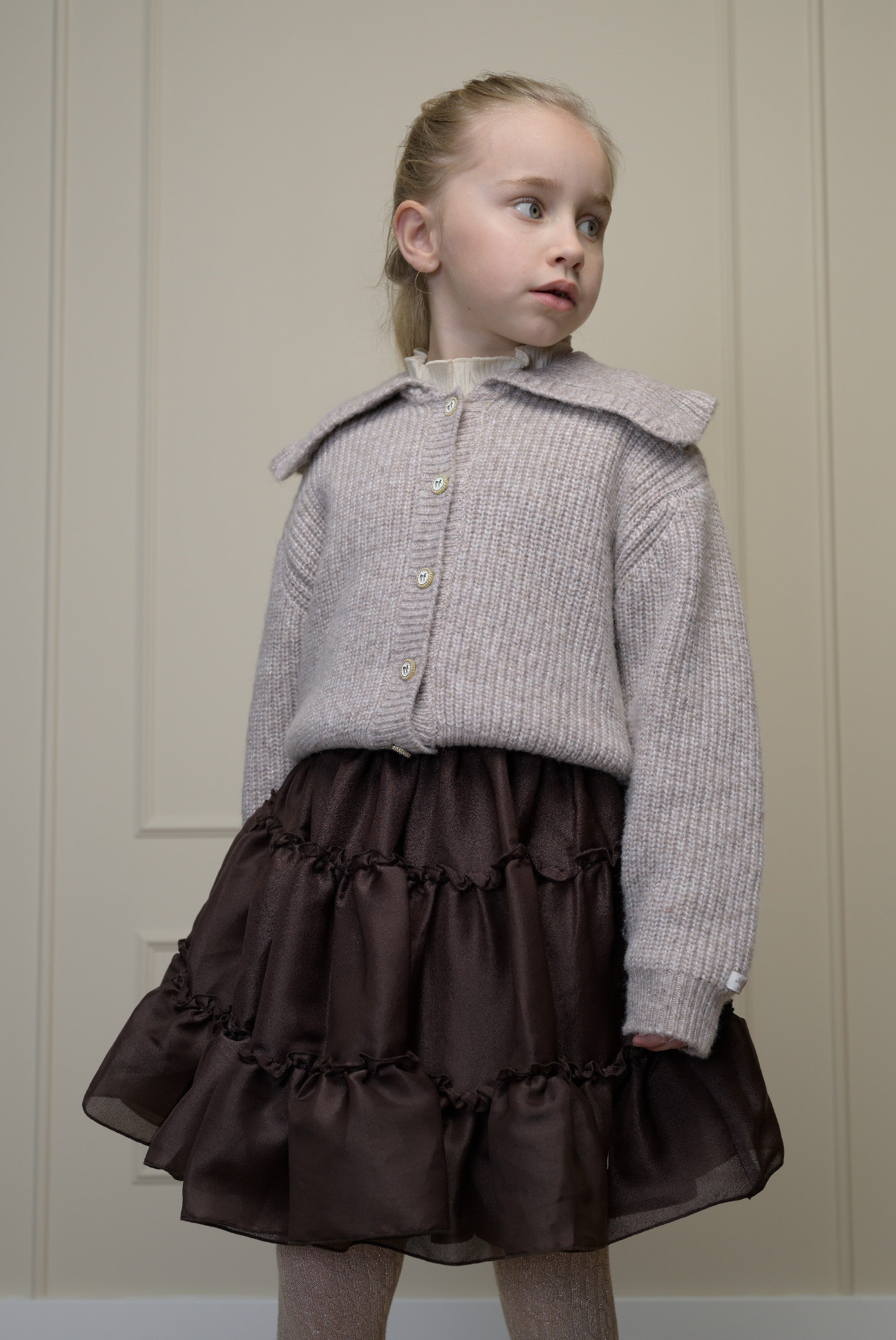 TREA glanzende petticoat - Chocolate Chip