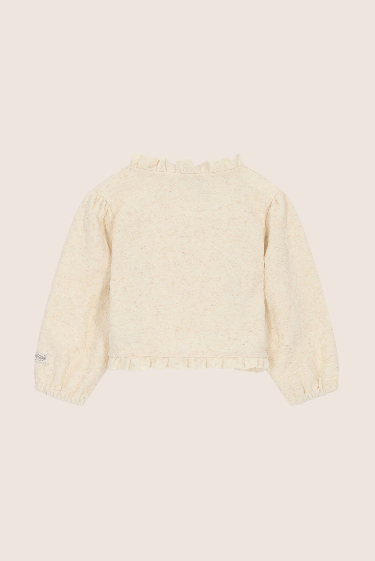 Le Chic Mini Ophaly Vestje Met Ruffles - Beige Melee