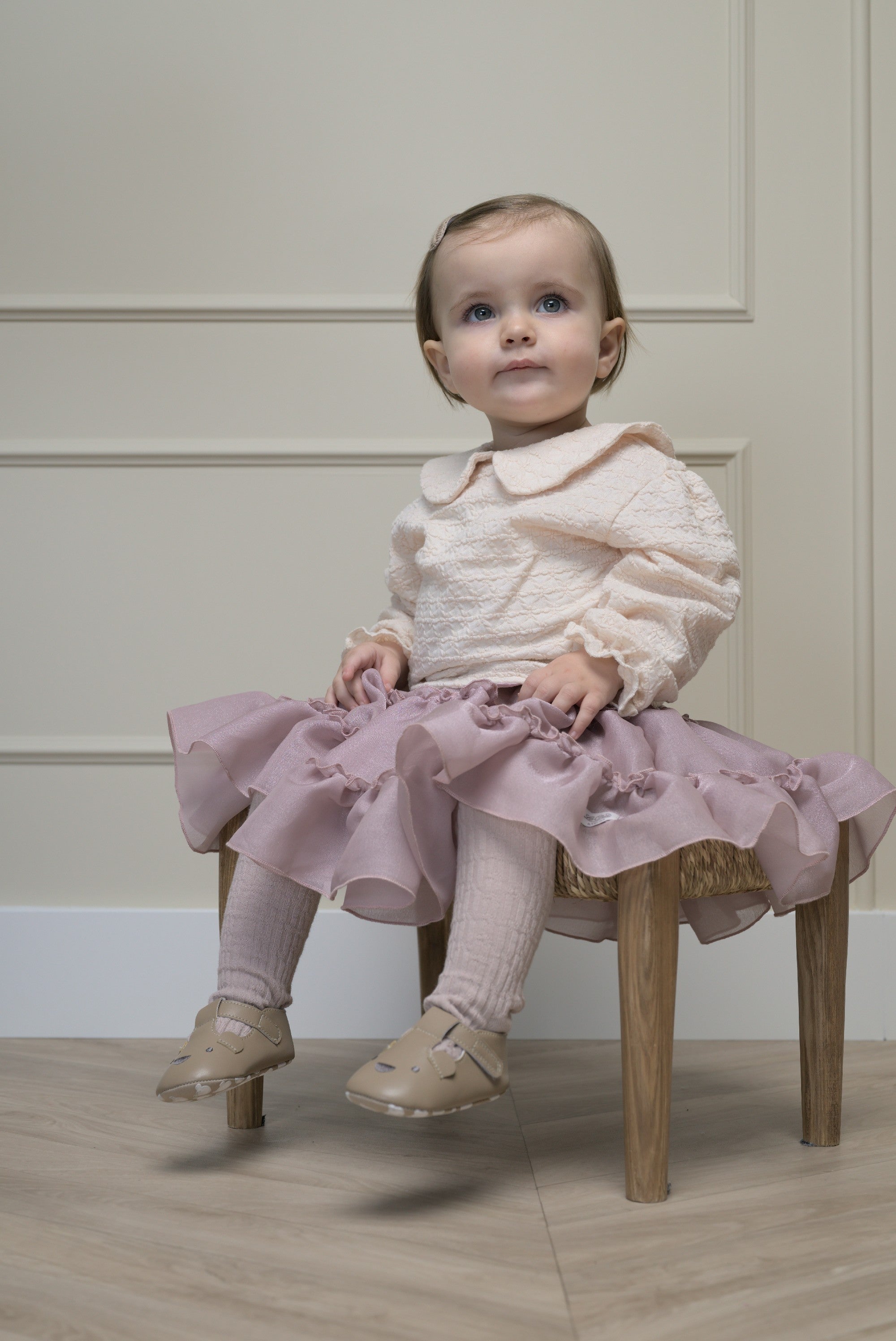NOURY fancy top met kraagje - Off White