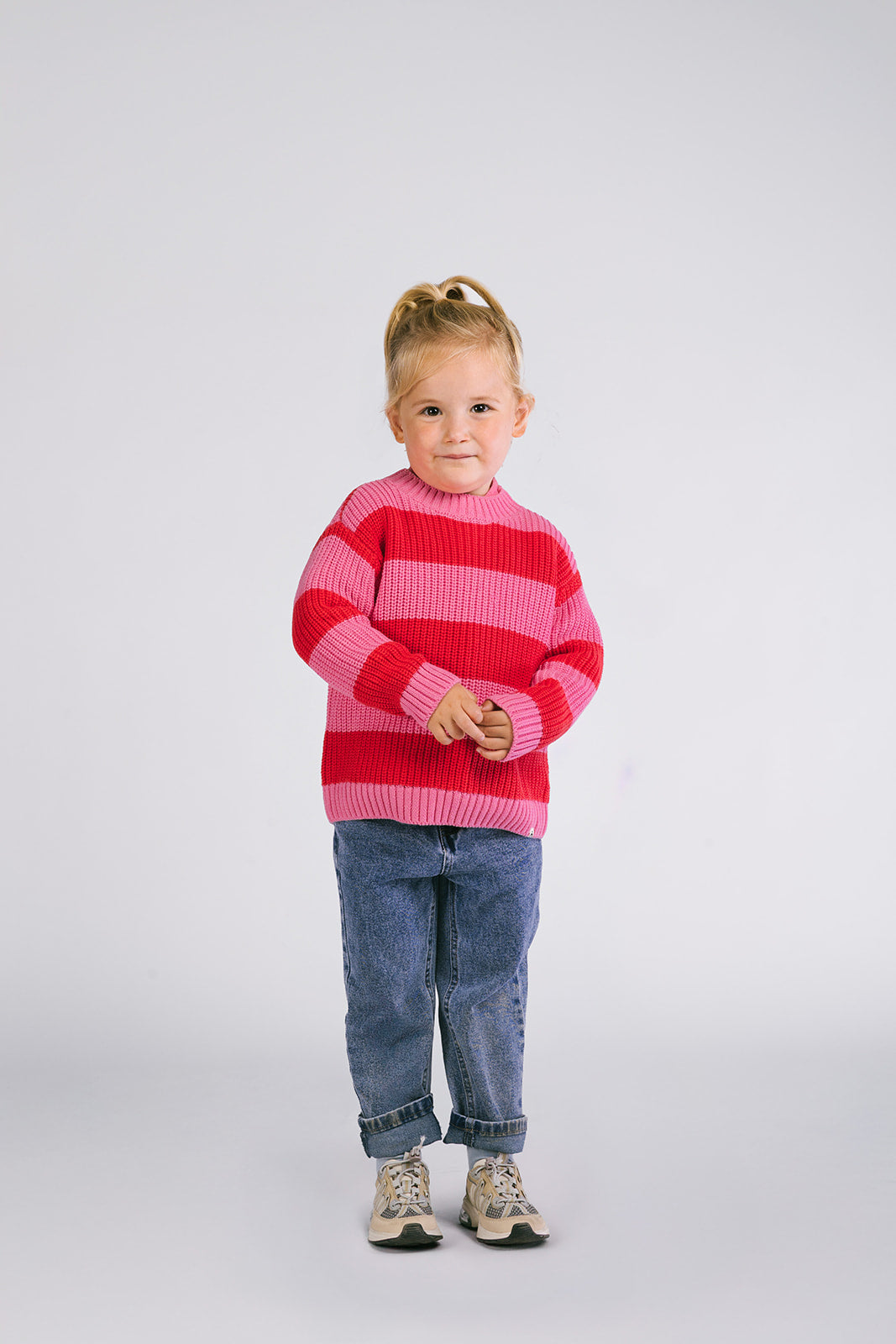 The New Chapter Jamie Knitted Sweater Roze Rood